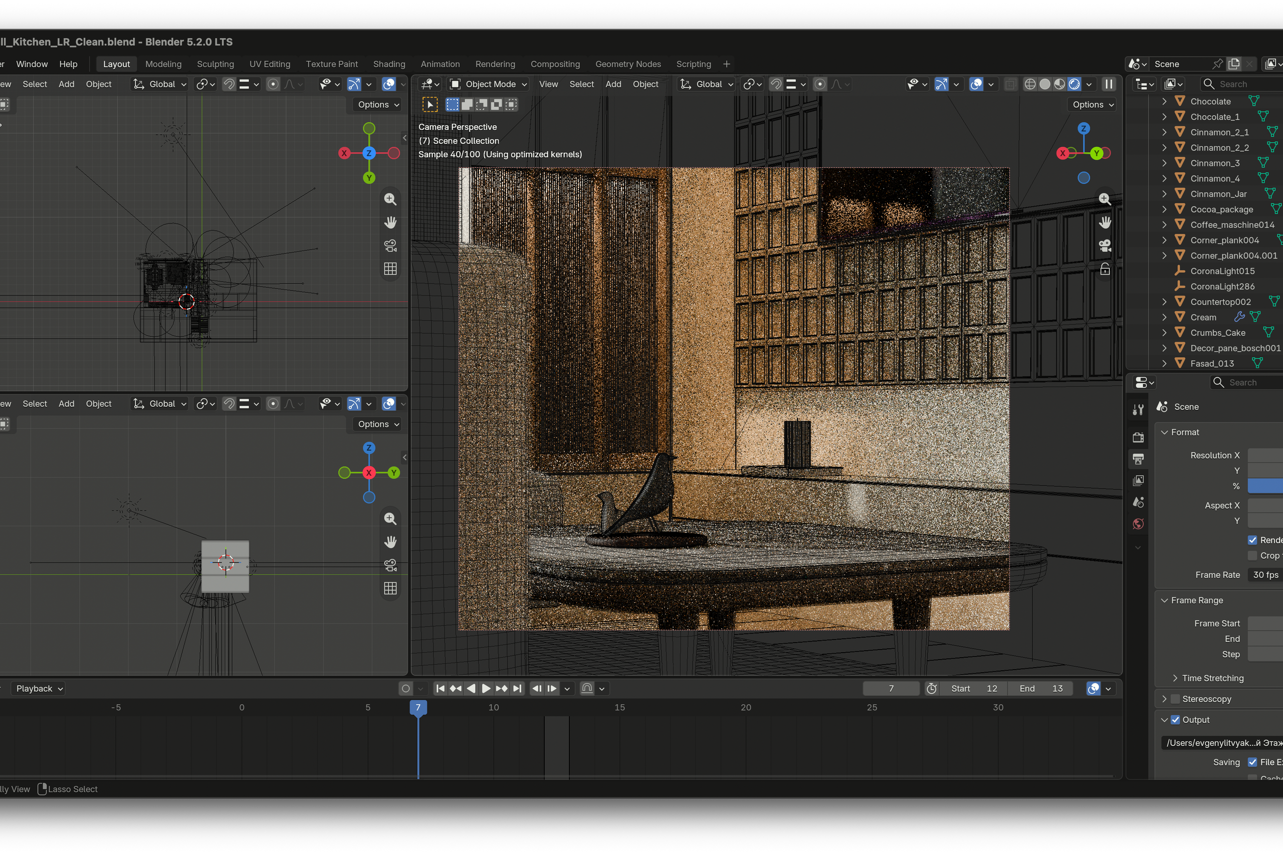 Дизайн современного дома в Корейском стиле | 3D визуализация интерьера в Blender
