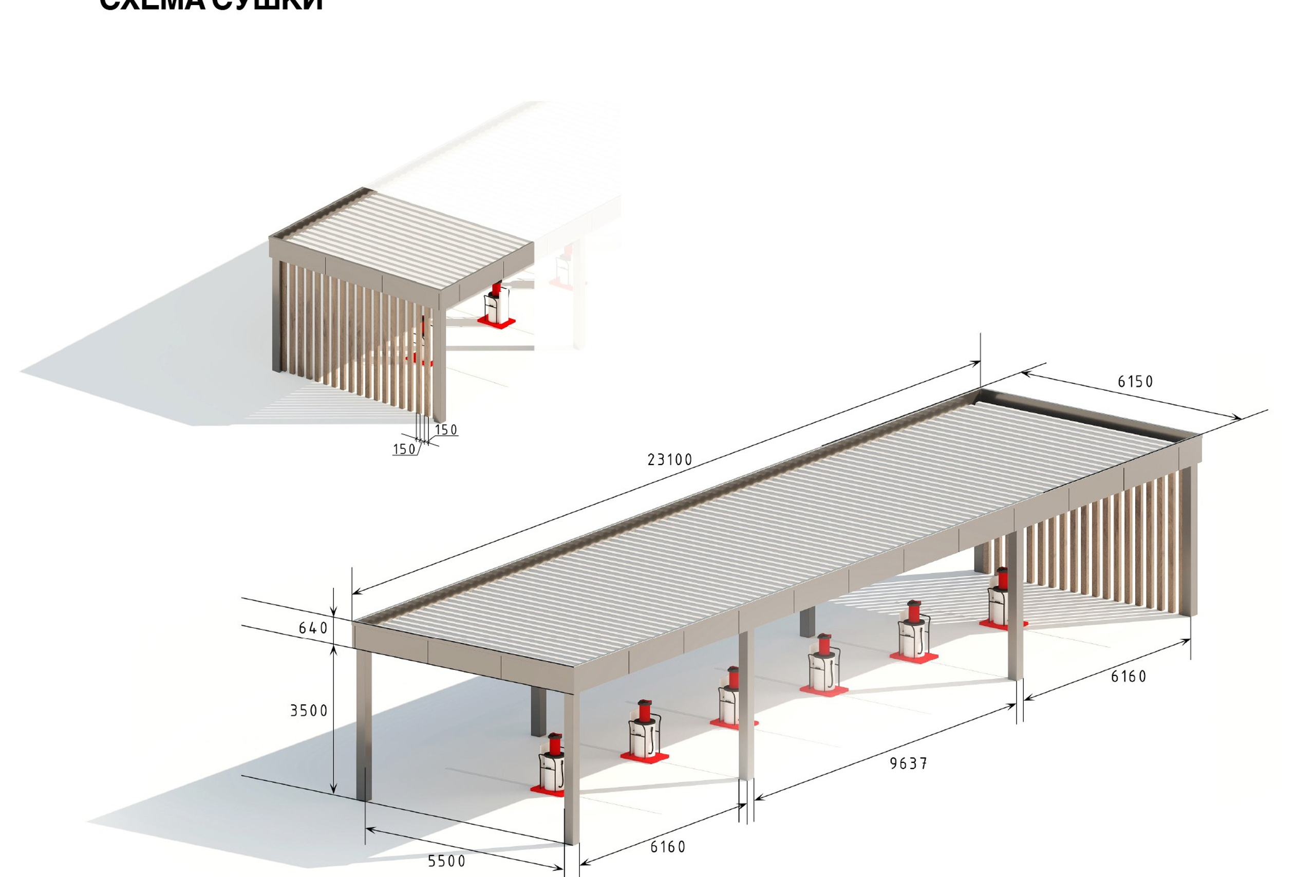 Car Wash, Service Station & Café — Full 3D Visualization with Site Design. 3D INTERIOR AND ARCHITECTURE VISUALIZATION