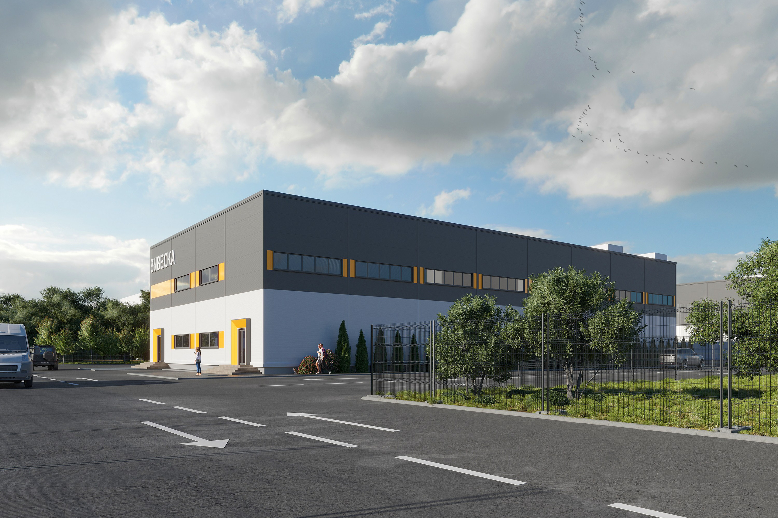 3D визуализация склада для логистики и бизнеса.