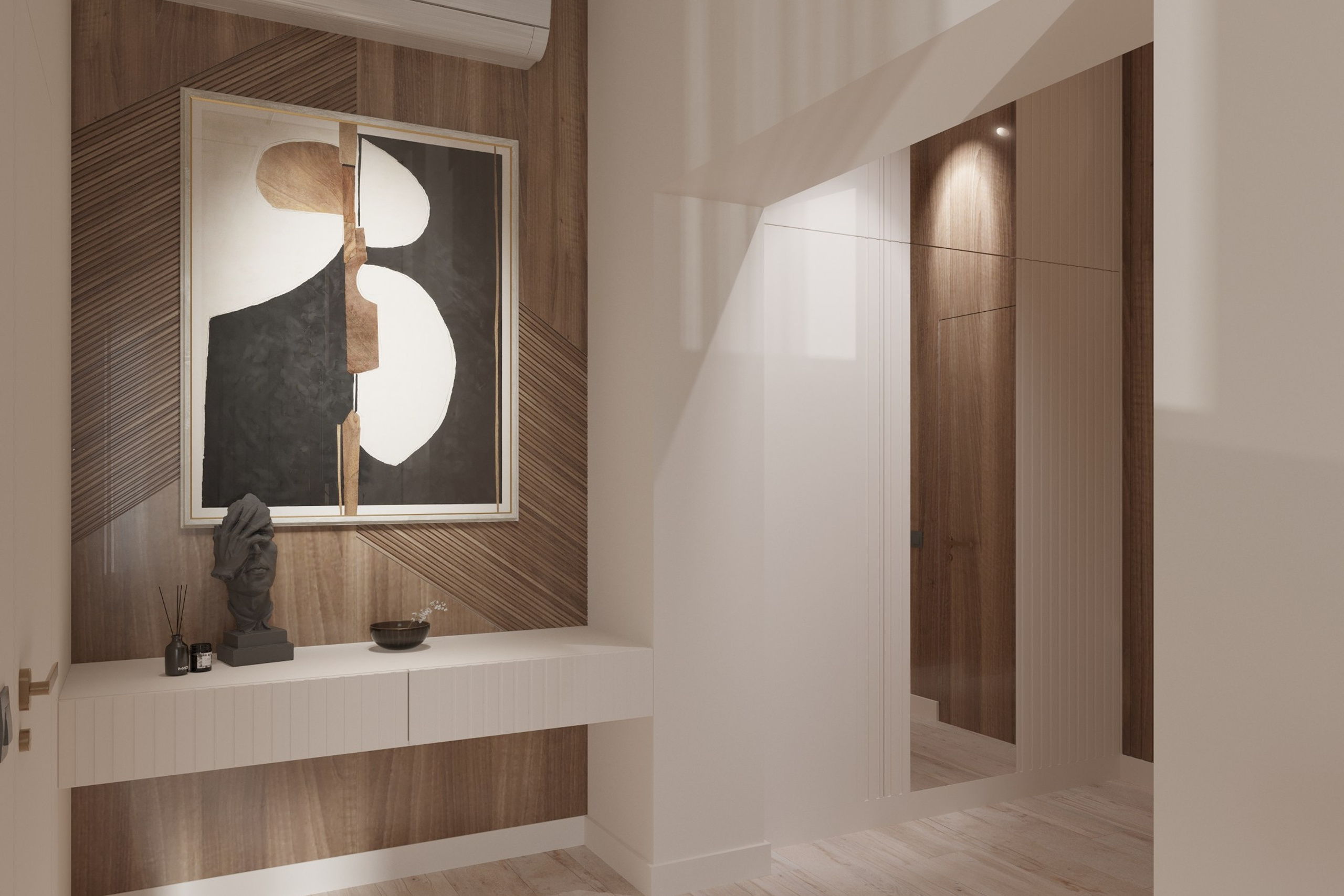 Консоль в мастер-спальне.