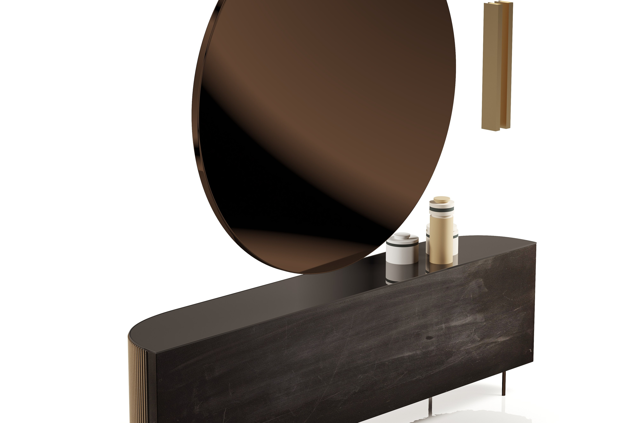 Предметная визуализация мебели BAXTER — это выразительная эстетика, мягкие формы и уникальные текстуры кожи. Визуализации подчёркивают преми. 3Д Визуализация Интерьера и Архитектуры