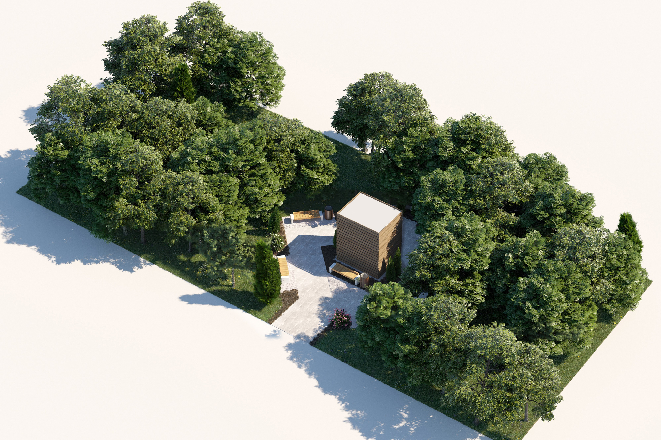 3Д визуализация парка