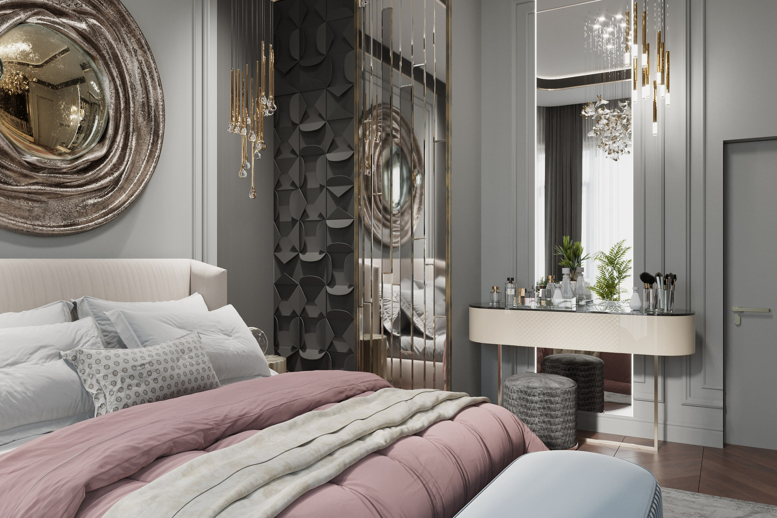 Luxury Mansion in Novotitorovskaya — 3D Visualization. 3D INTERIOR AND ARCHITECTURE VISUALIZATION