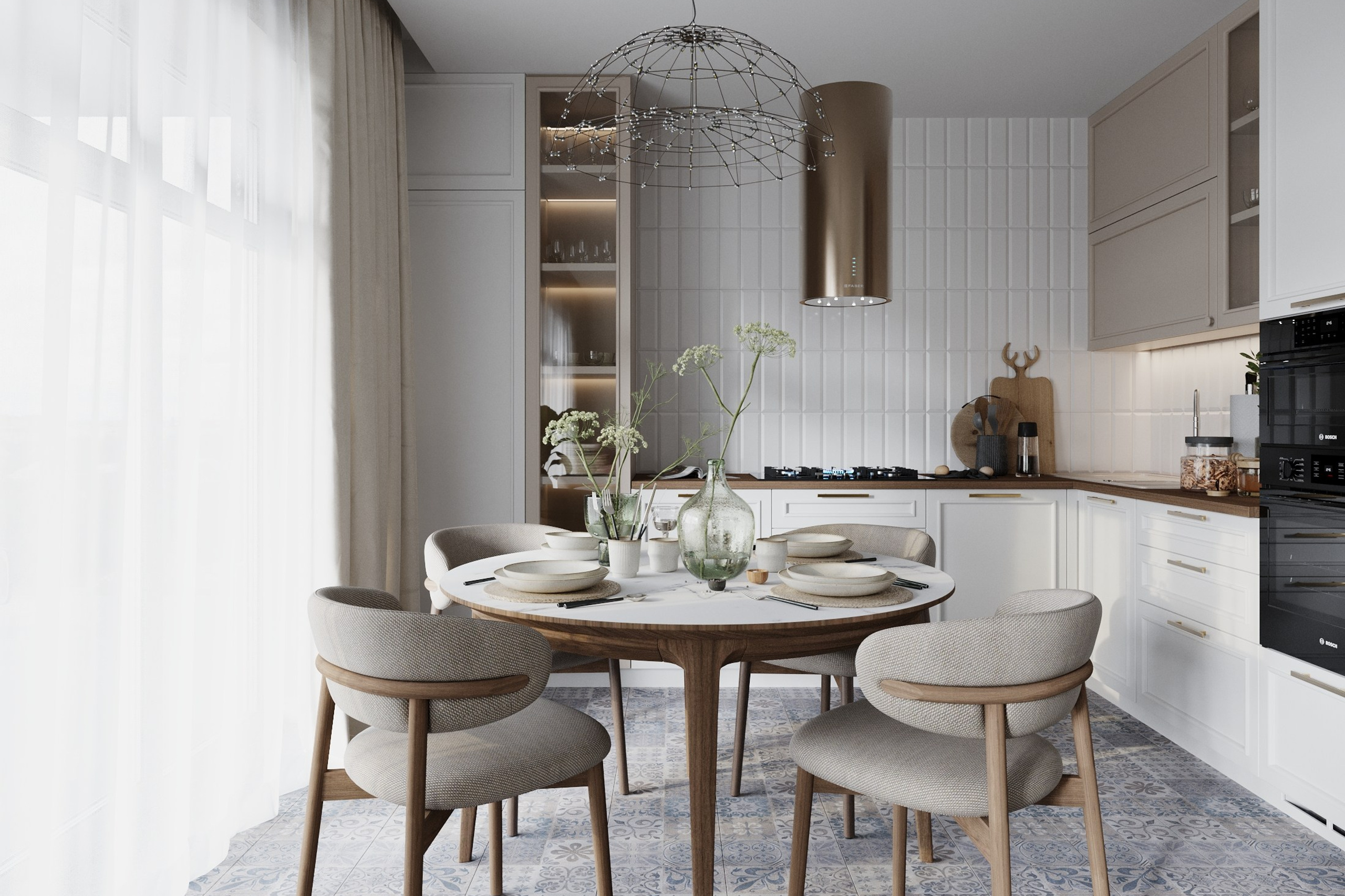 Интерьер дома в скандинавском стиле — 3D-визуализация. 3Д Визуализация Интерьера и Архитектуры