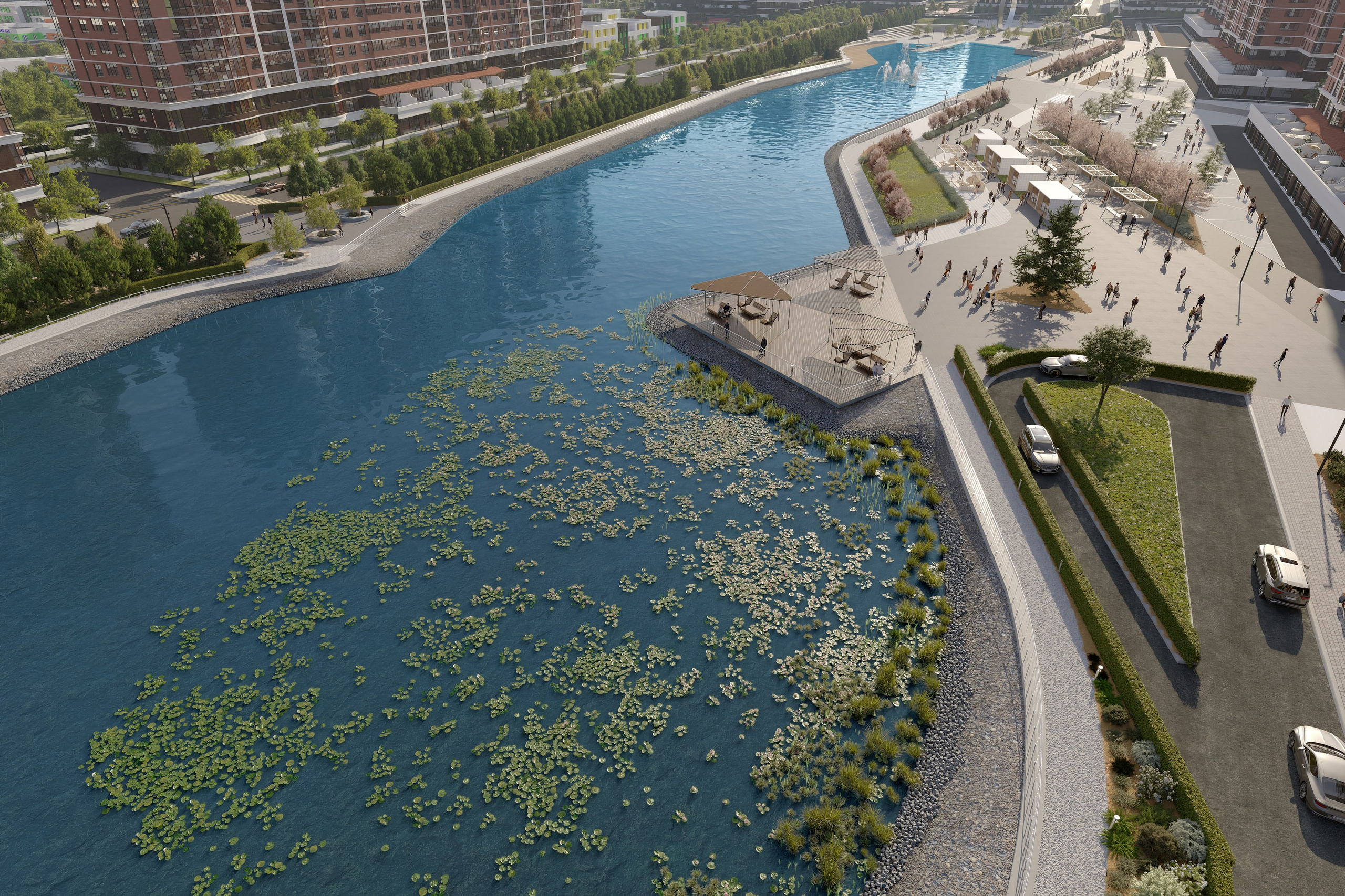 Живописный парк в Краснодаре — Архитектурная визуализация. 3Д Визуализация Интерьера и Архитектуры