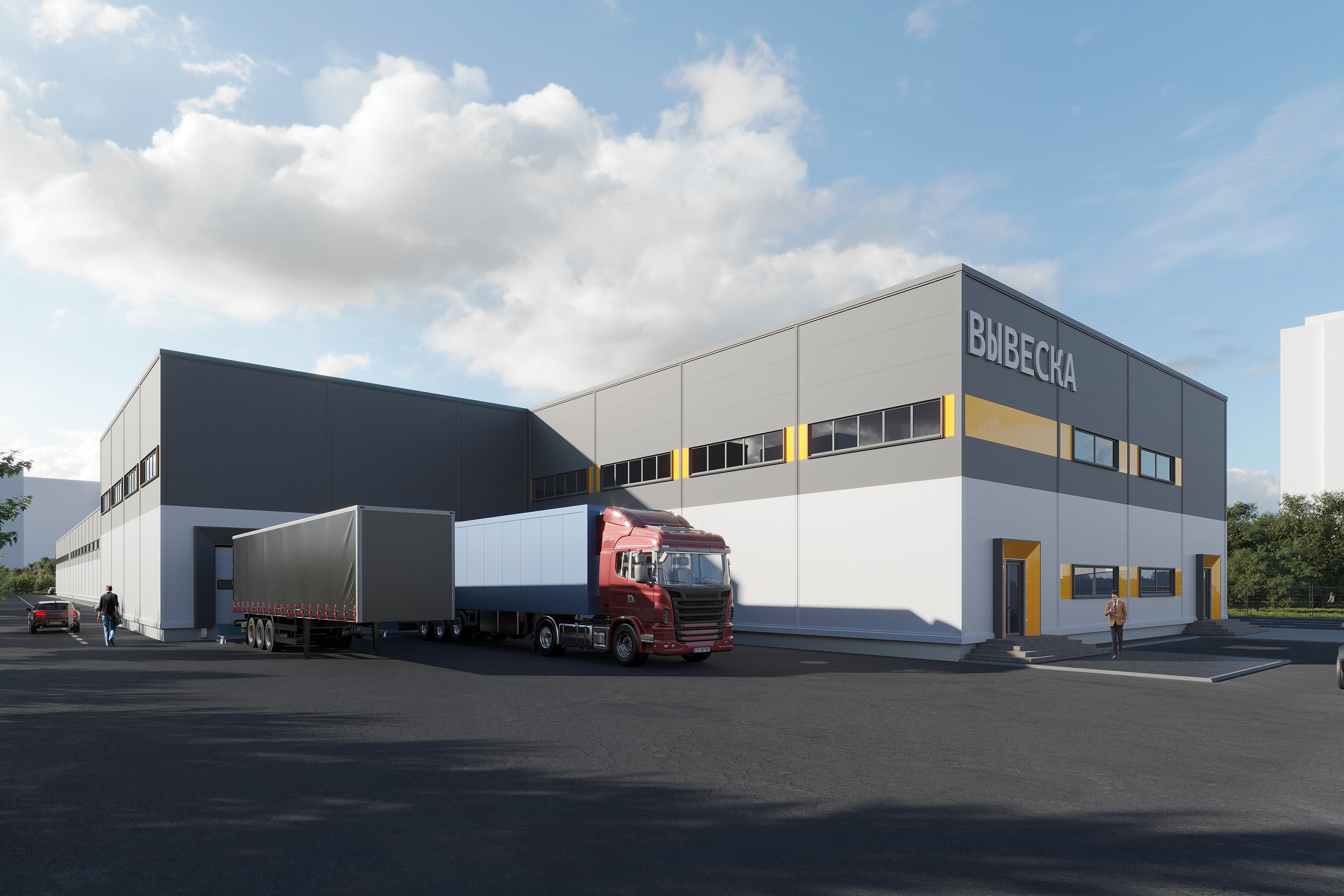 3D визуализация склада для логистики и бизнеса.