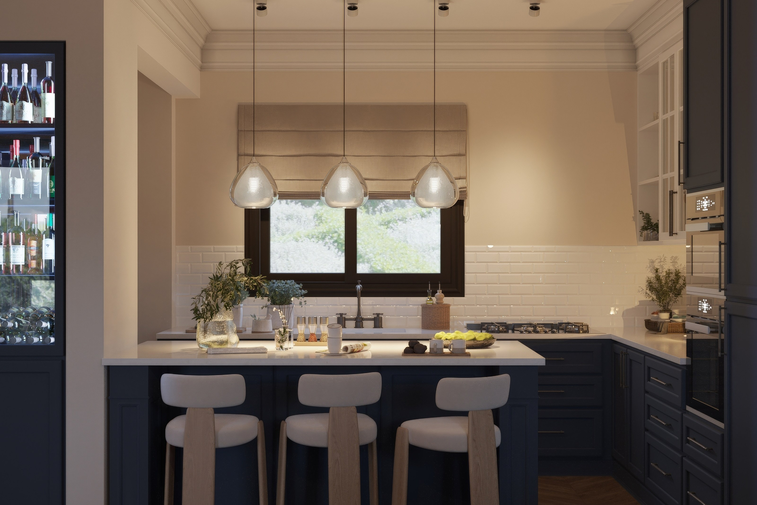 Интерьер кипр, дизайн частного дома, визуализация интерьера, 3D визуализация, уютный интерьер, современная классика, тёплая палитра. 3Д Визуализация Интерьера и Архитектуры