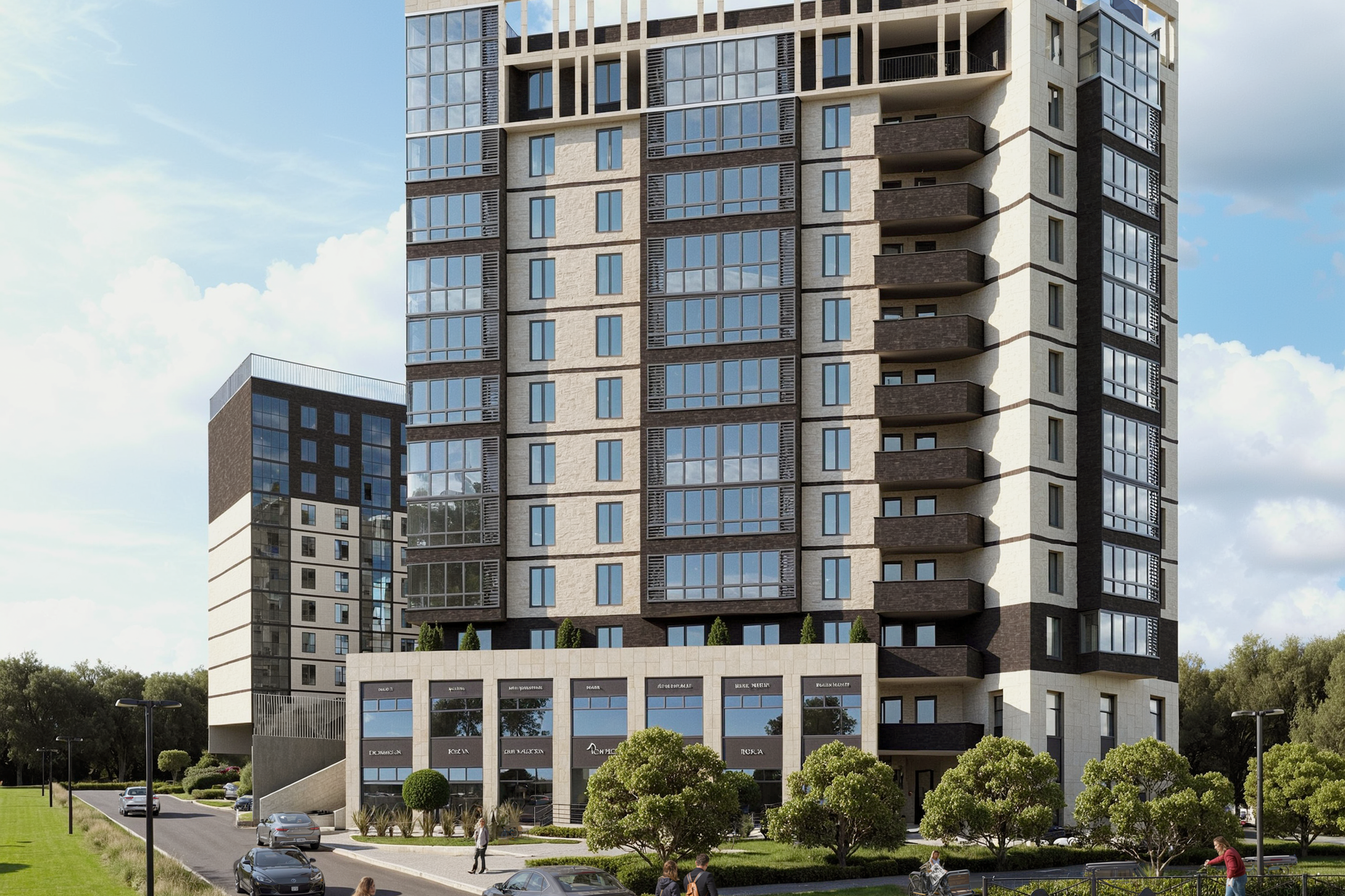 Жилой комплекс — 3D-визуализация архитектуры. 3Д Визуализация Интерьера и Архитектуры