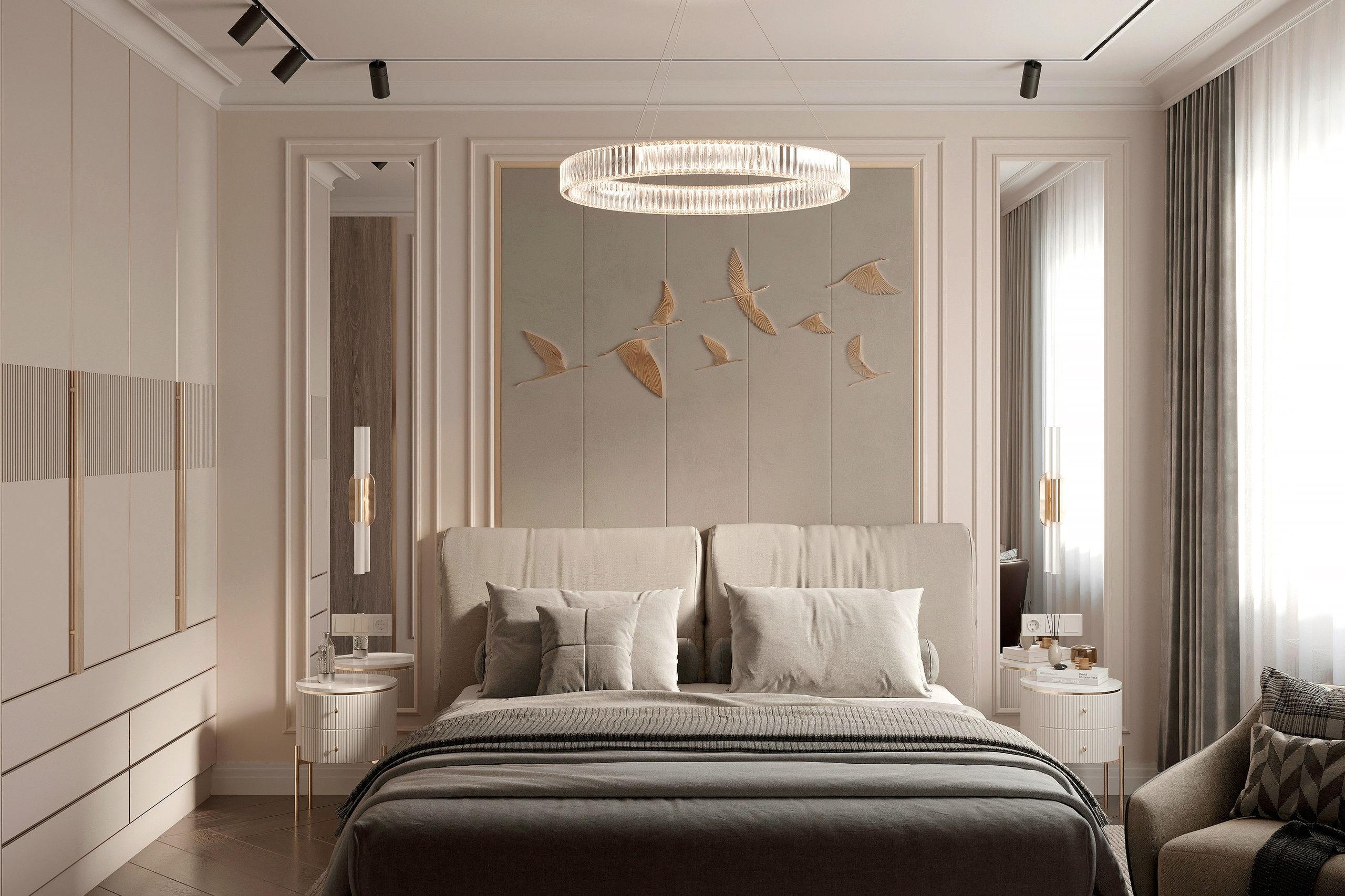 Современная квартира для семьи из трёх человек — дизайн-проект. 3Д Визуализация Интерьера и Архитектуры