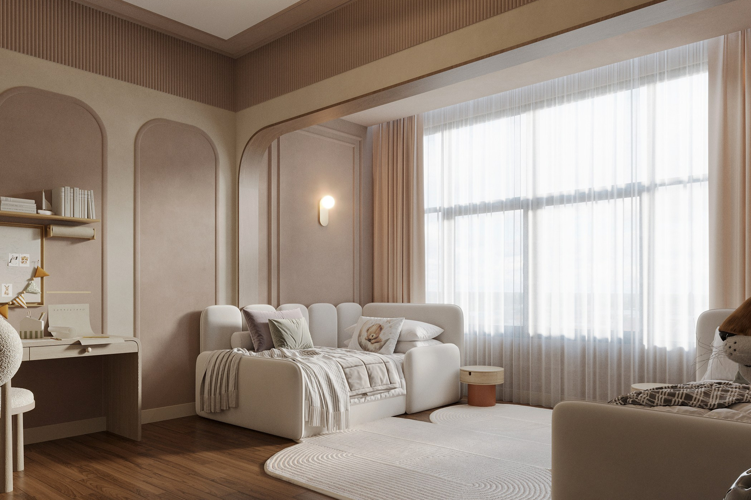 Kids Room Interior — 3D Visualization with Custom Design. 3D INTERIOR AND ARCHITECTURE VISUALIZATION