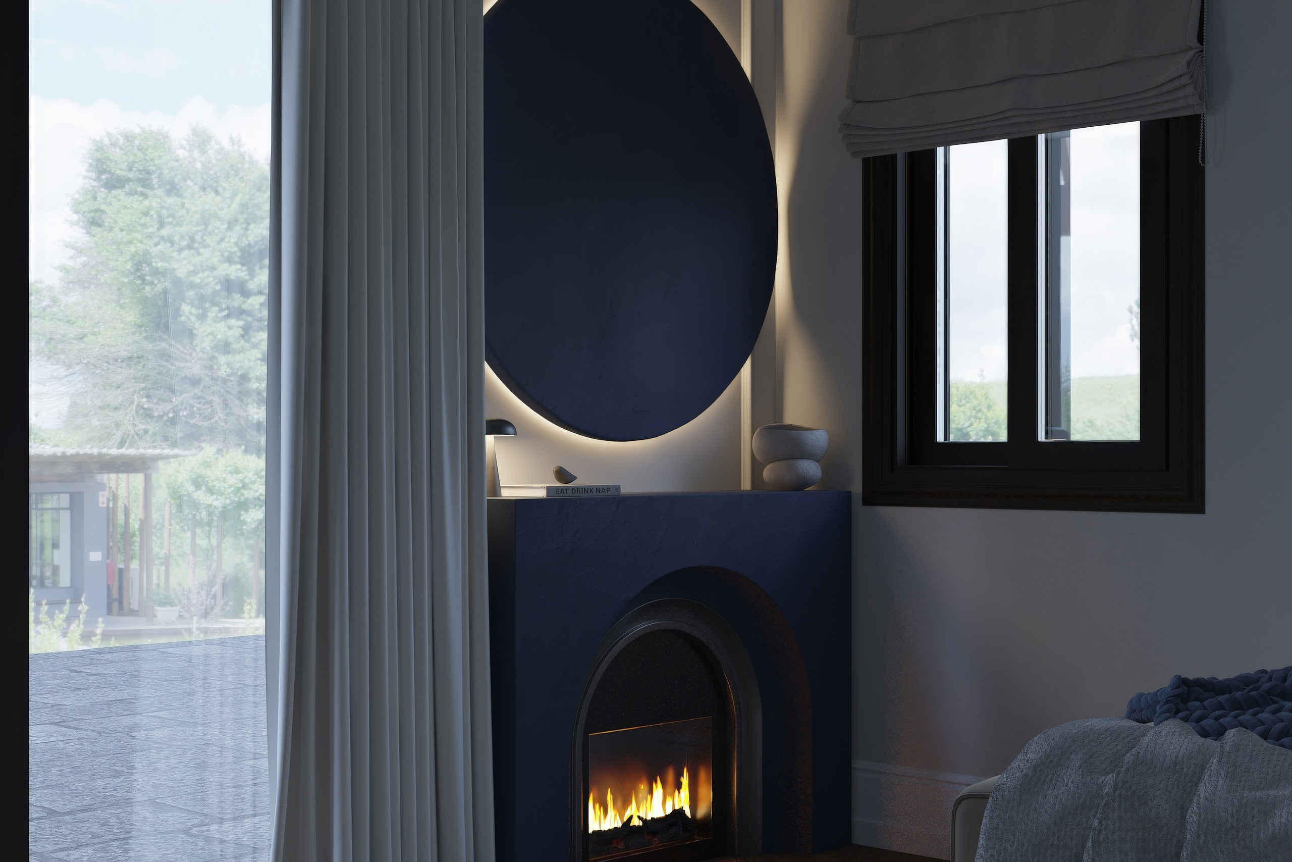 Интерьер кипр, дизайн частного дома, визуализация интерьера, 3D визуализация, уютный интерьер, современная классика, тёплая палитра. 3Д Визуализация Интерьера и Архитектуры