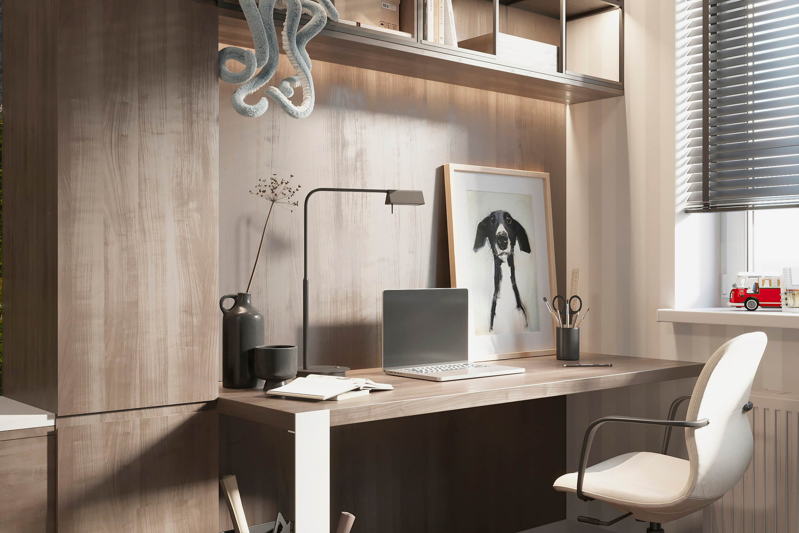 Современная квартира для семьи из трёх человек — дизайн-проект. 3Д Визуализация Интерьера и Архитектуры