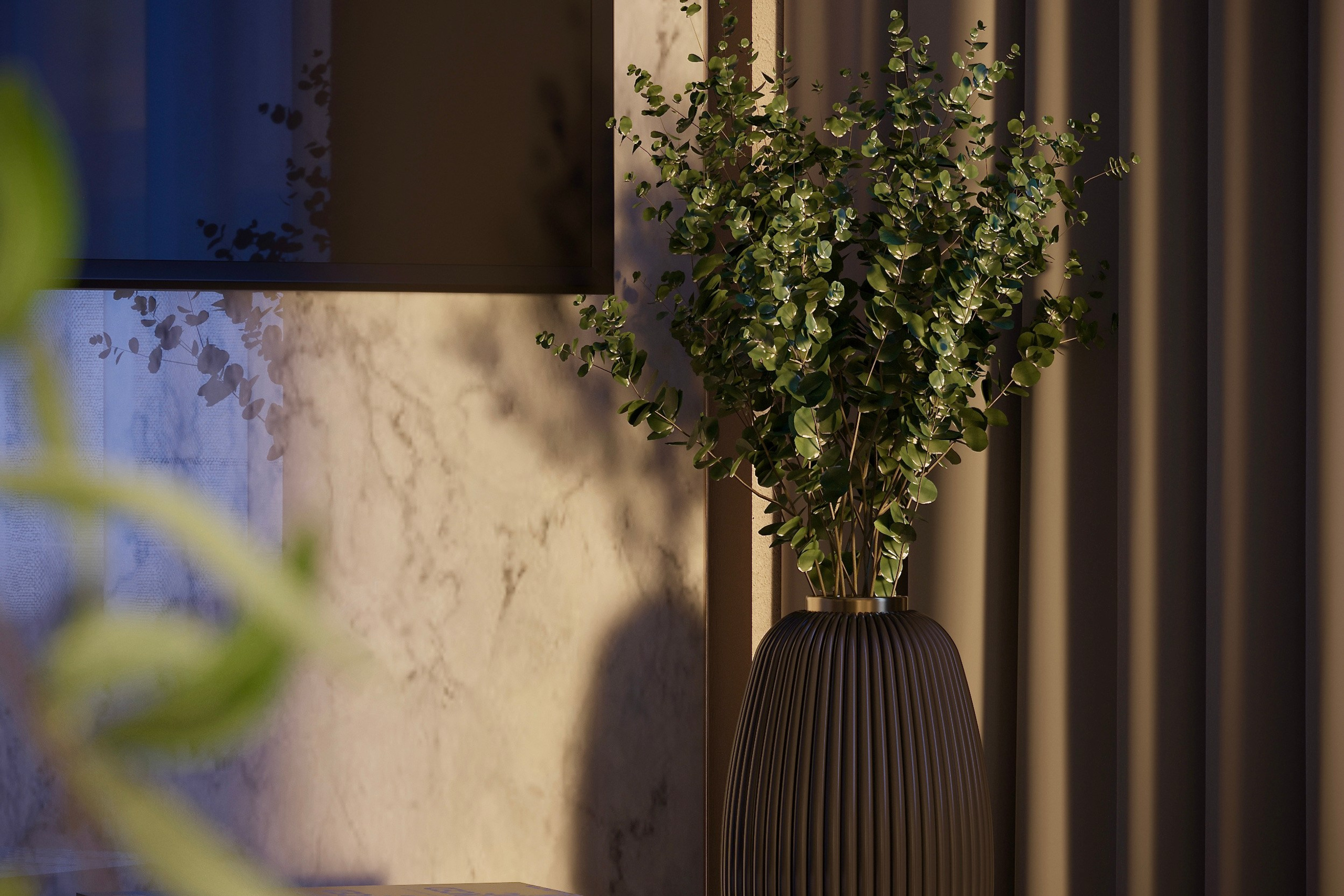 Современная квартира для семьи из трёх человек — дизайн-проект. 3Д Визуализация Интерьера и Архитектуры