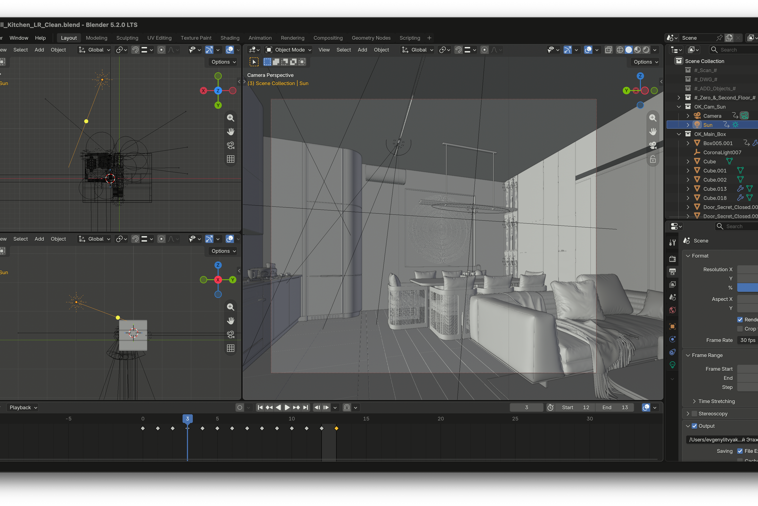 Дизайн современного дома в Корейском стиле | 3D визуализация интерьера в Blender