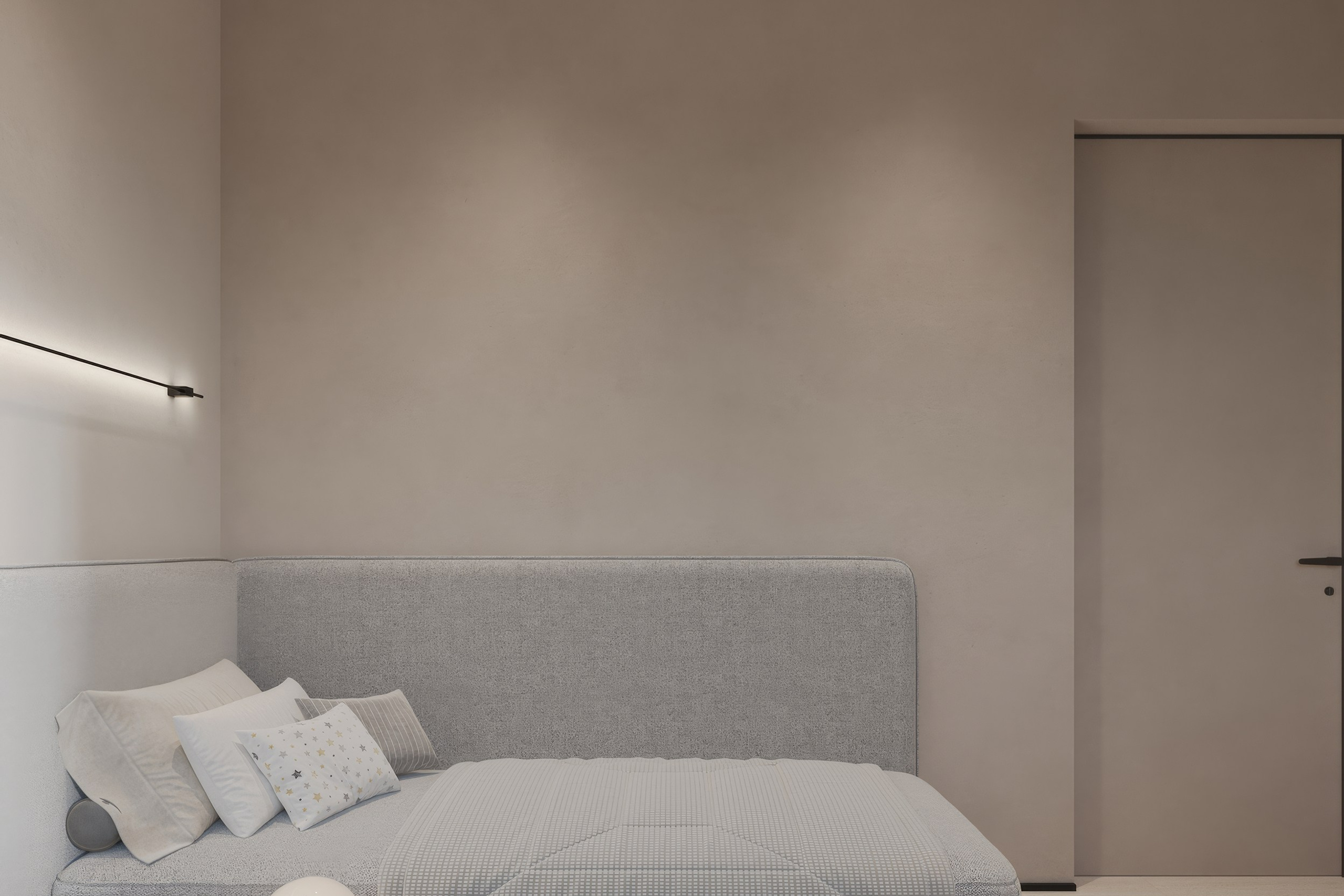 Интерьер квартиры в тёплых тонах — 3D визуализация от Baxx Pro для дизайнера Дианы Кова. 3Д Визуализация Интерьера и Архитектуры