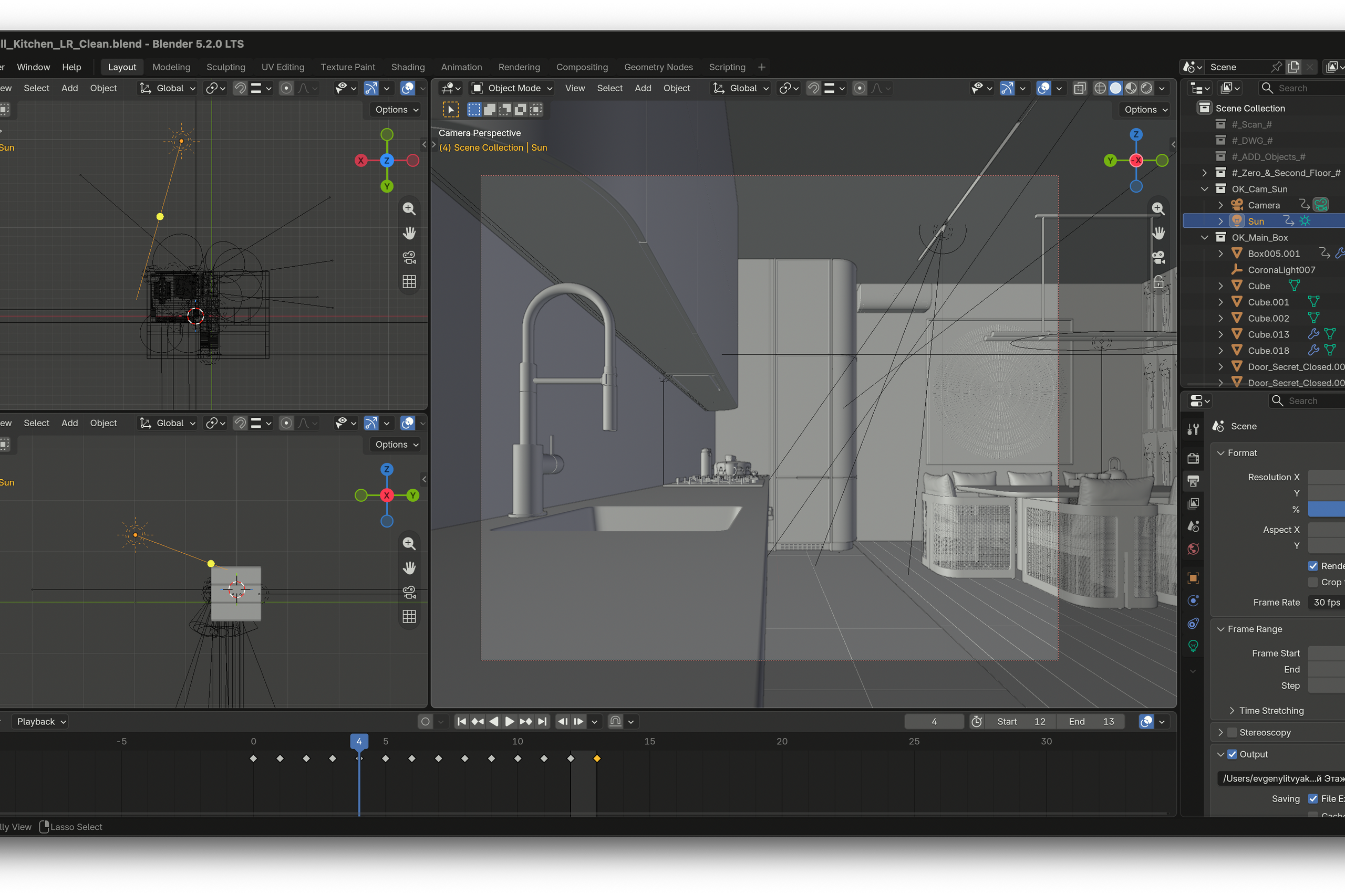 Дизайн современного дома в Корейском стиле | 3D визуализация интерьера в Blender