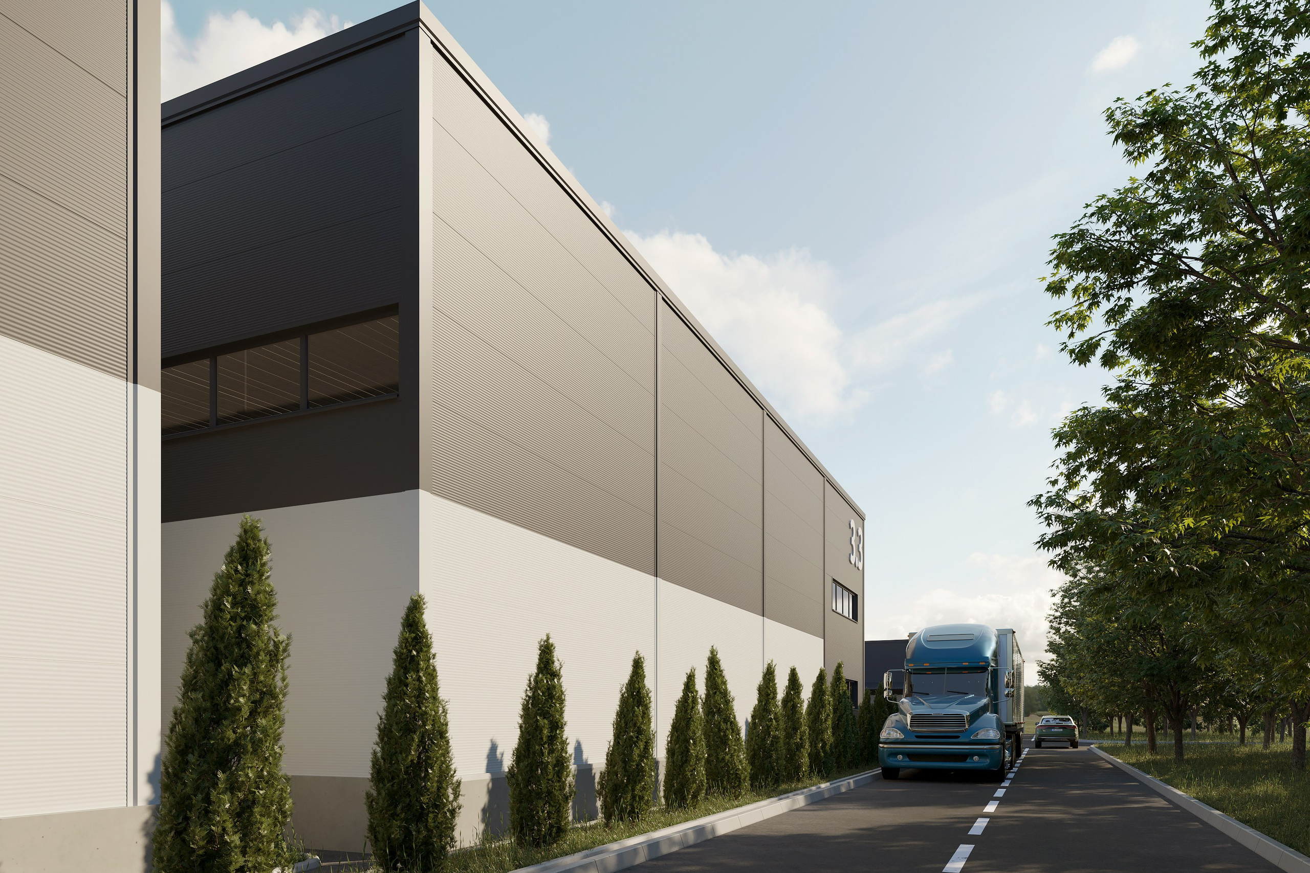 Industrial Warehouses and Logistics Complex. 3D INTERIOR AND ARCHITECTURE VISUALIZATION