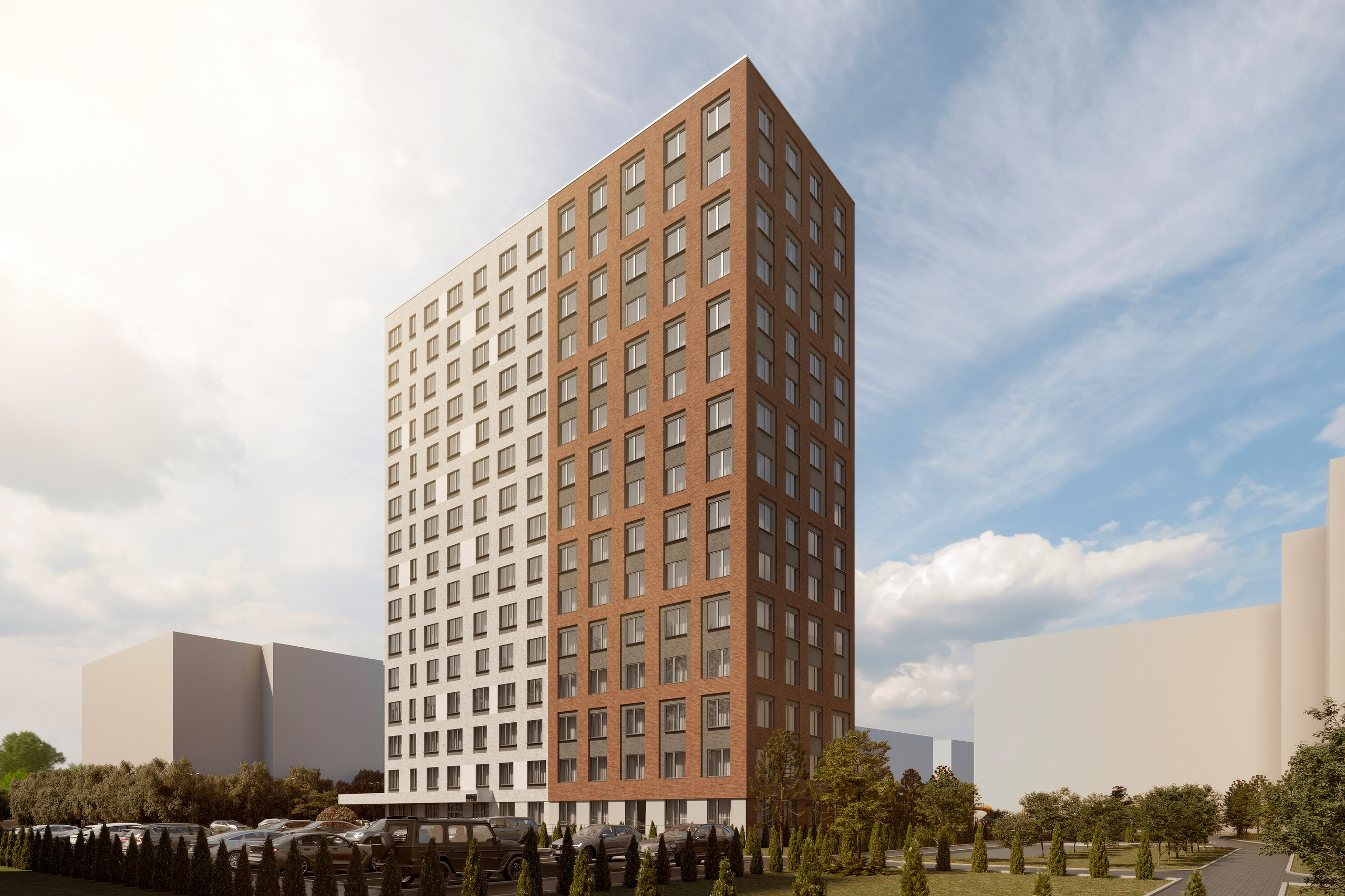 3D Visualization of Residential Complex in Tula. 3D INTERIOR AND ARCHITECTURE VISUALIZATION