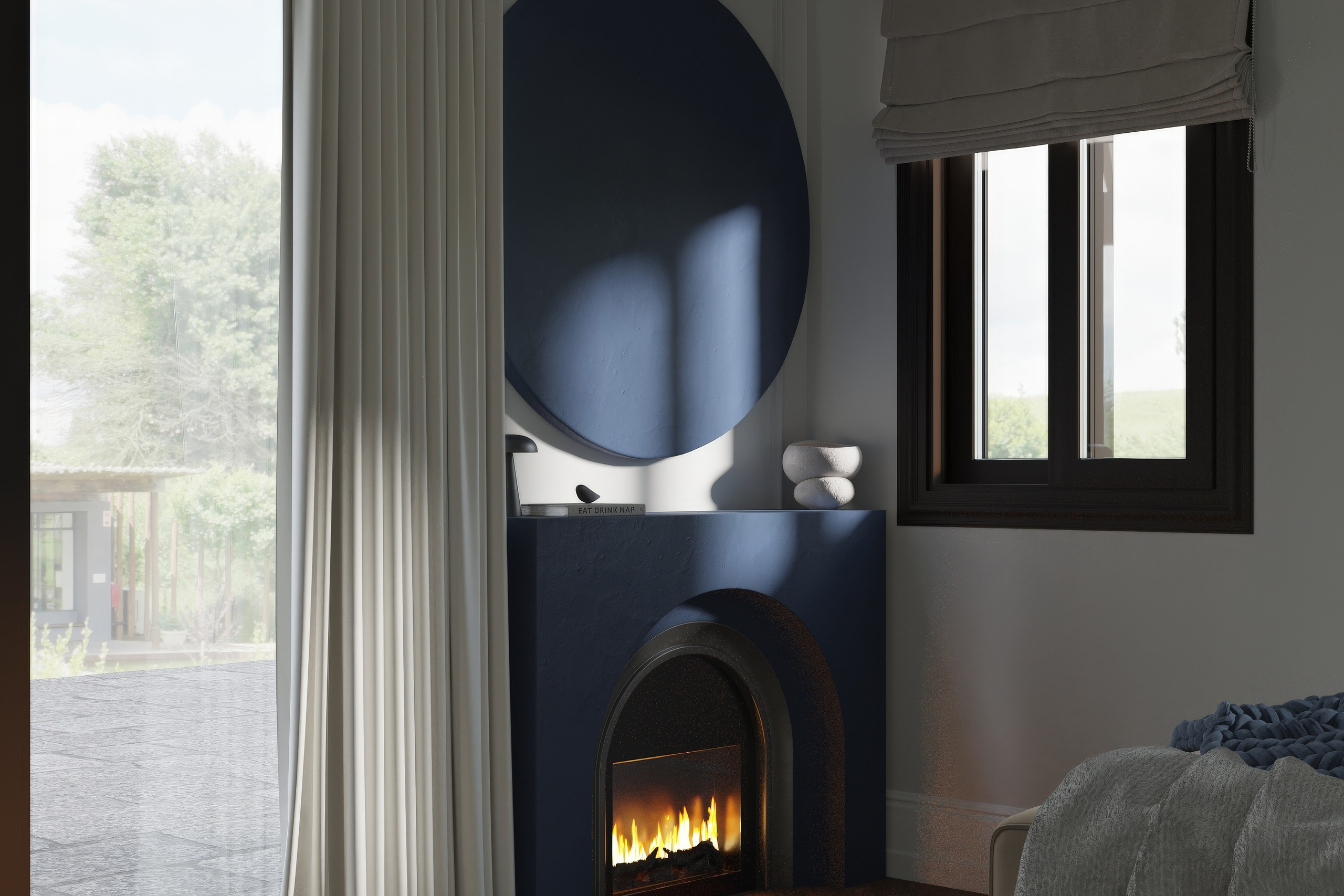 Интерьер кипр, дизайн частного дома, визуализация интерьера, 3D визуализация, уютный интерьер, современная классика, тёплая палитра. 3Д Визуализация Интерьера и Архитектуры