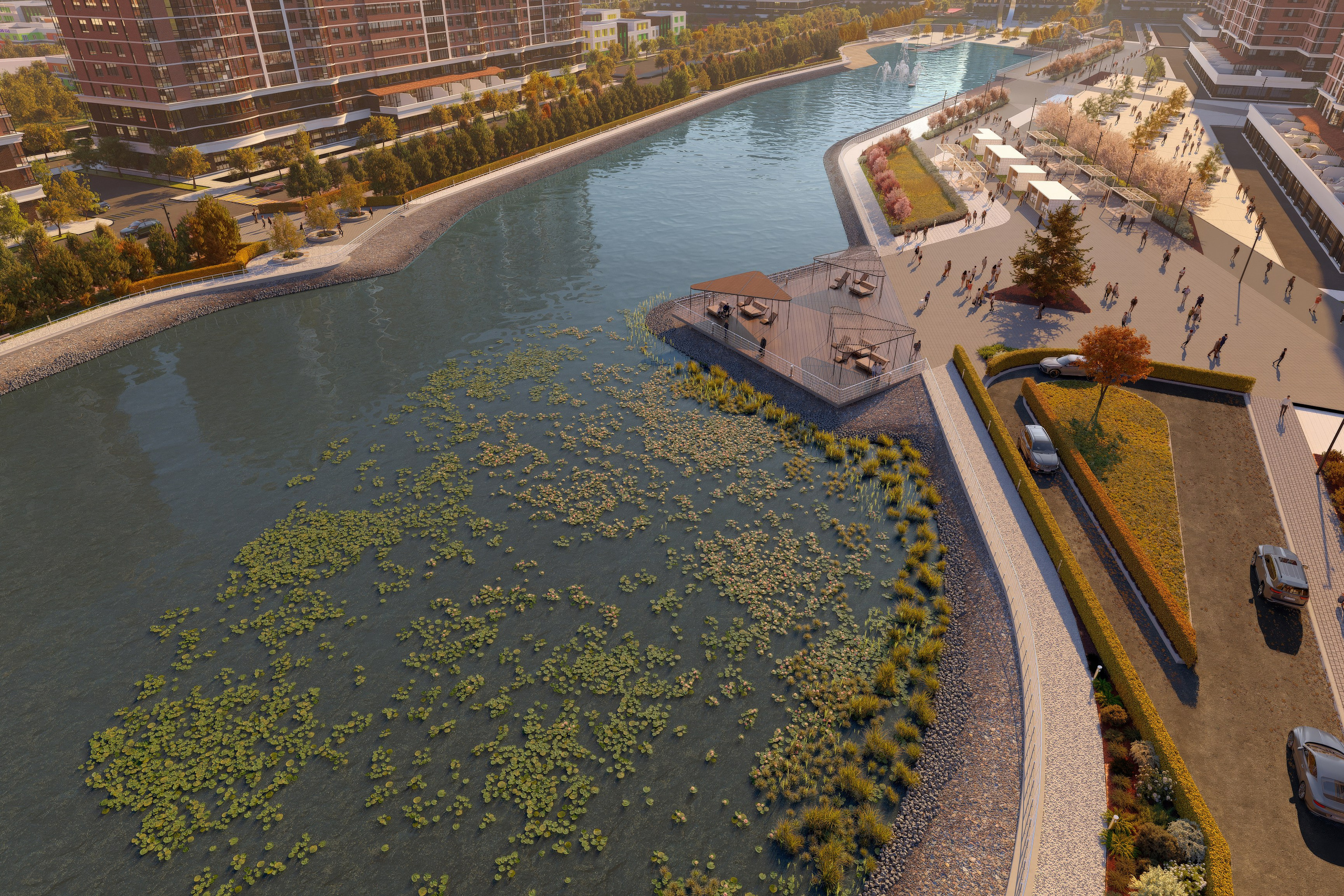 Живописный парк в Краснодаре — Архитектурная визуализация. 3Д Визуализация Интерьера и Архитектуры