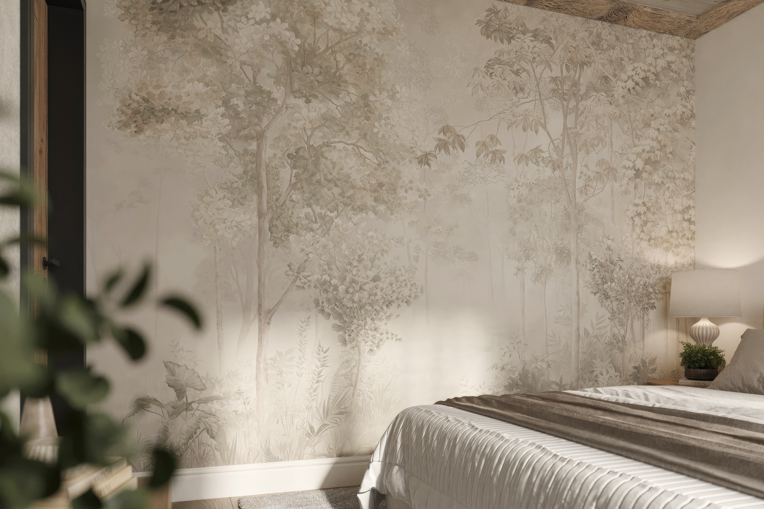 Countryside Cottage — Interior Design with Natural Materials. 3D INTERIOR AND ARCHITECTURE VISUALIZATION