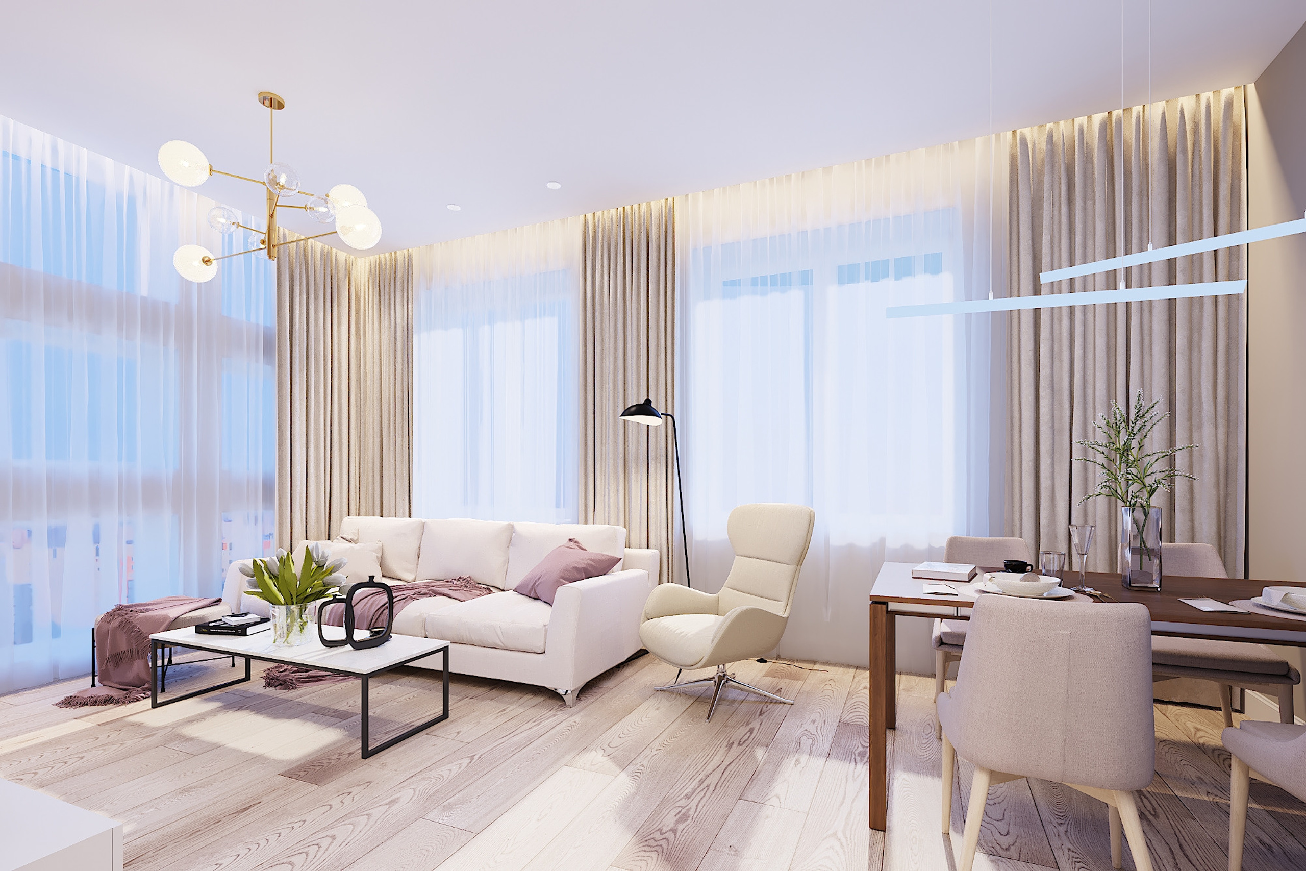 ЖК Велтон Парк. 3-к квартира. 93 м².