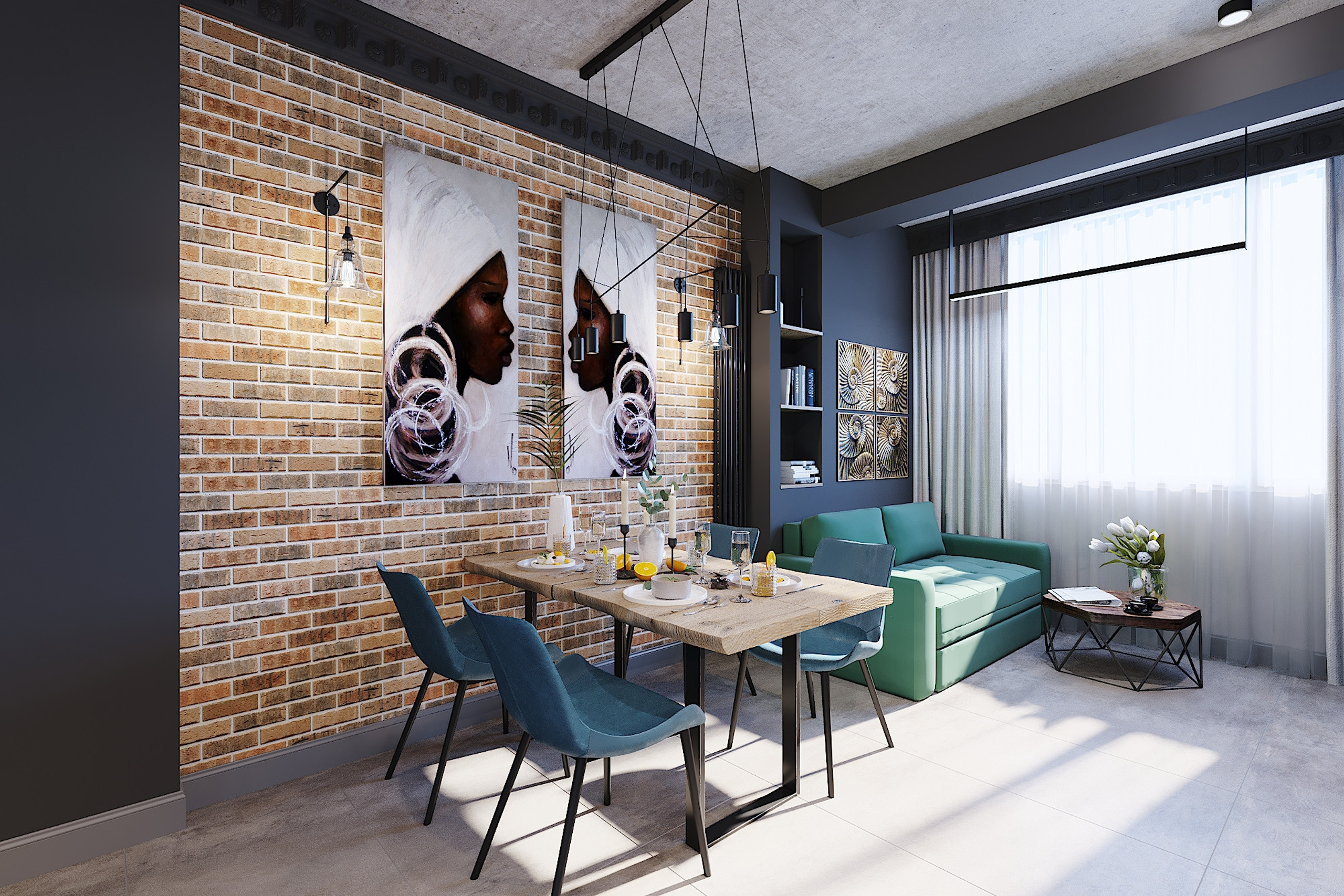 ЖК Скандинавия. 4-к квартира. 123 м².