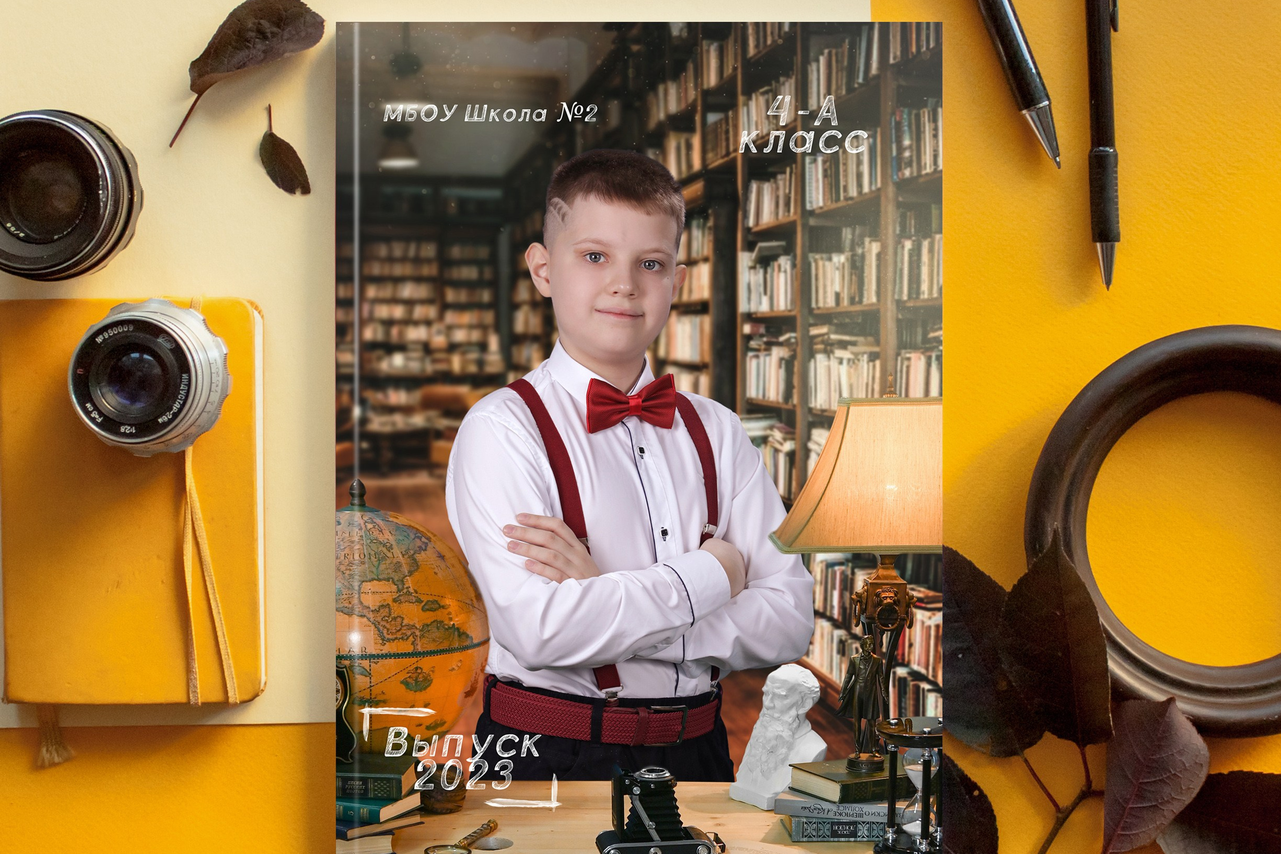 АЛЬБОМ с двумя портретами на 3 разворота