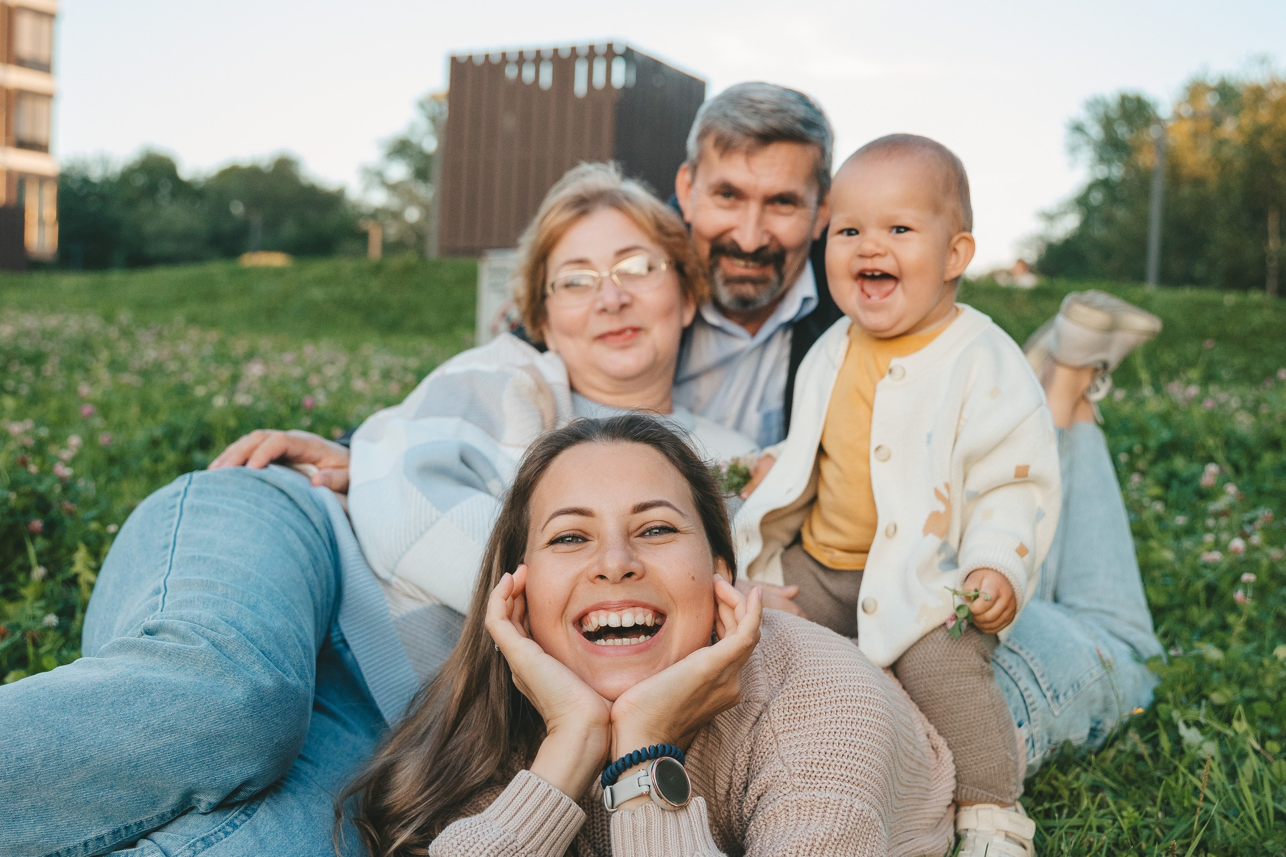 Саша, Аня, Михаил и Татьяна