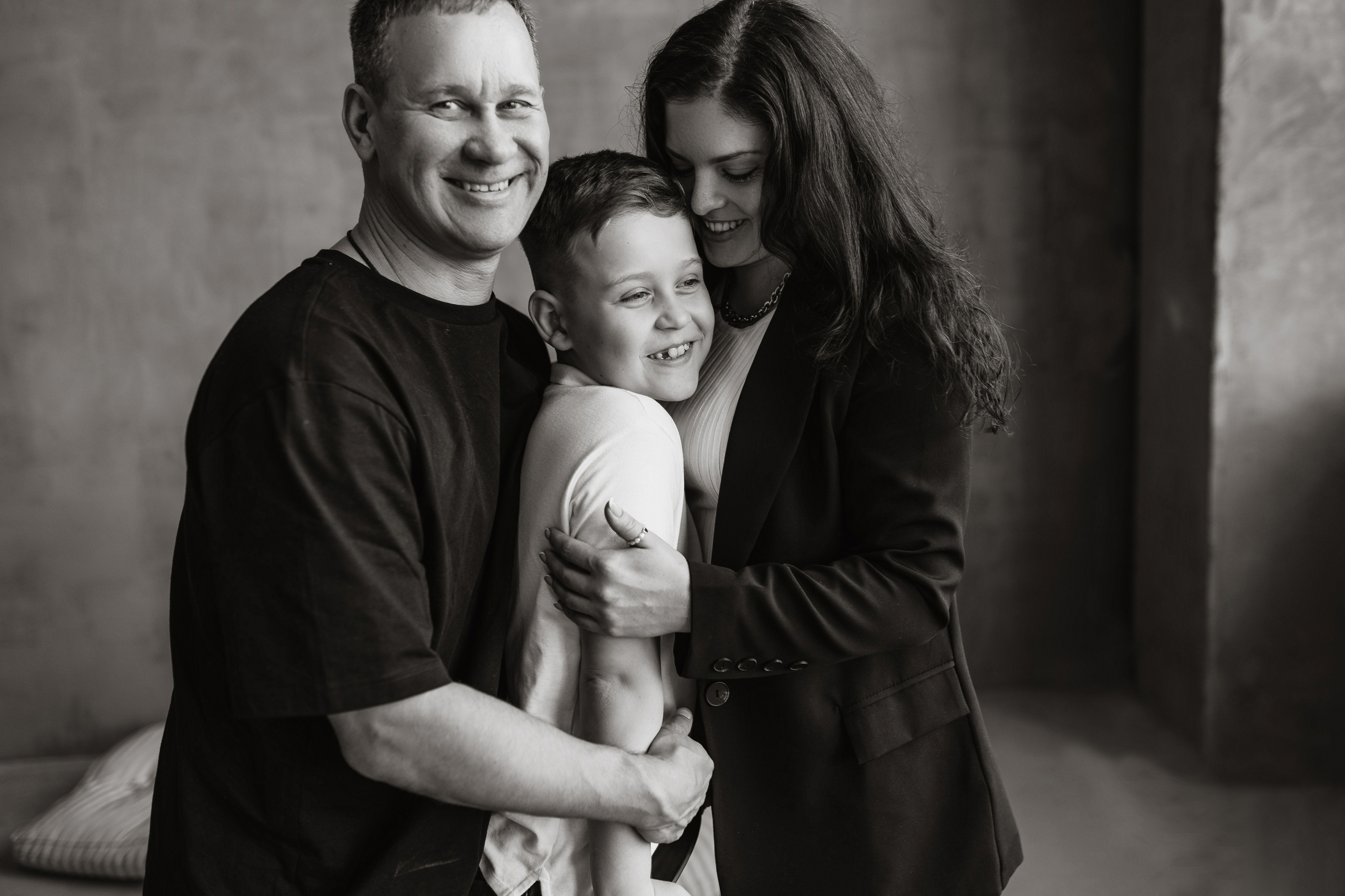 Чб семейная съёмка