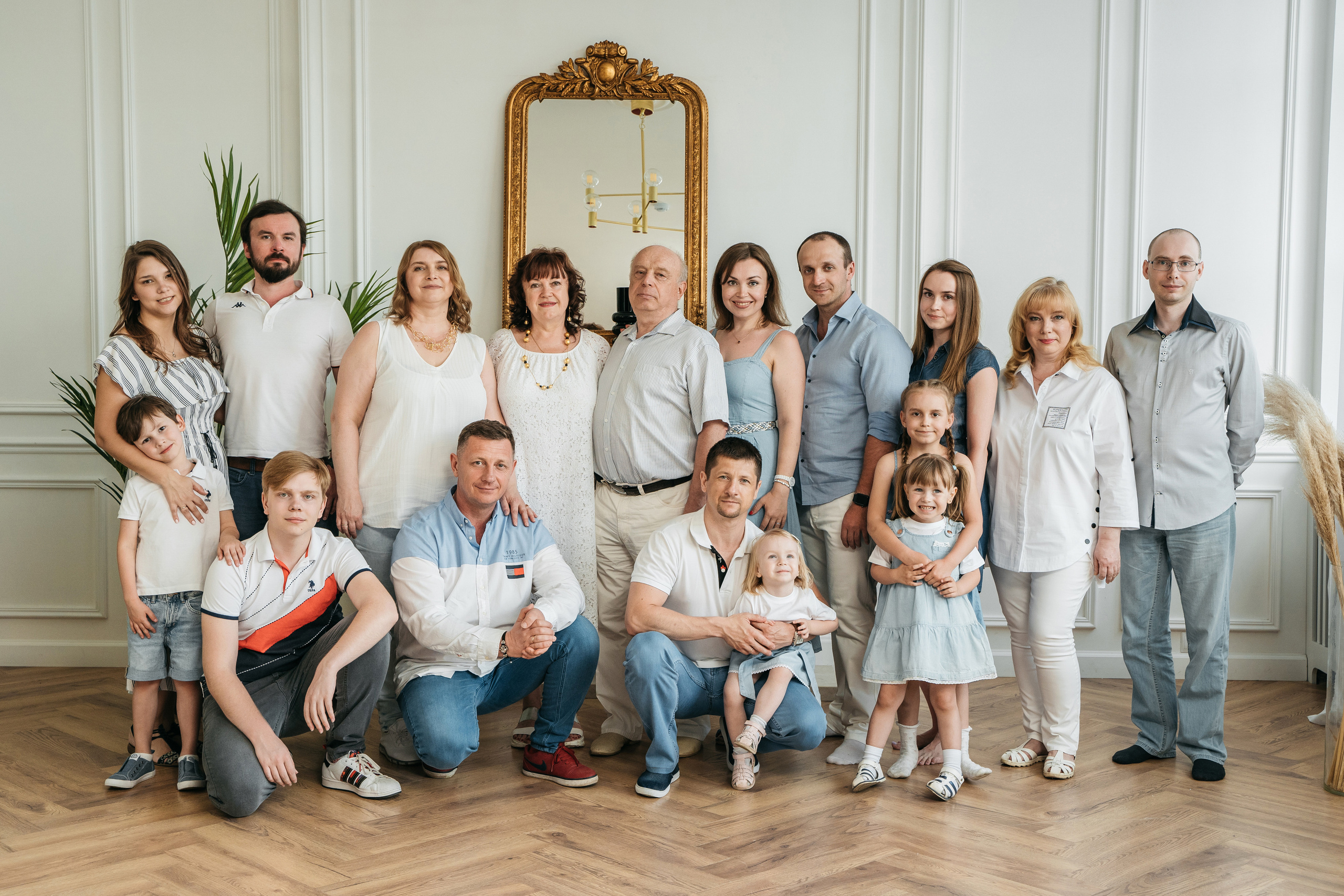 Большая семейная фотосессия