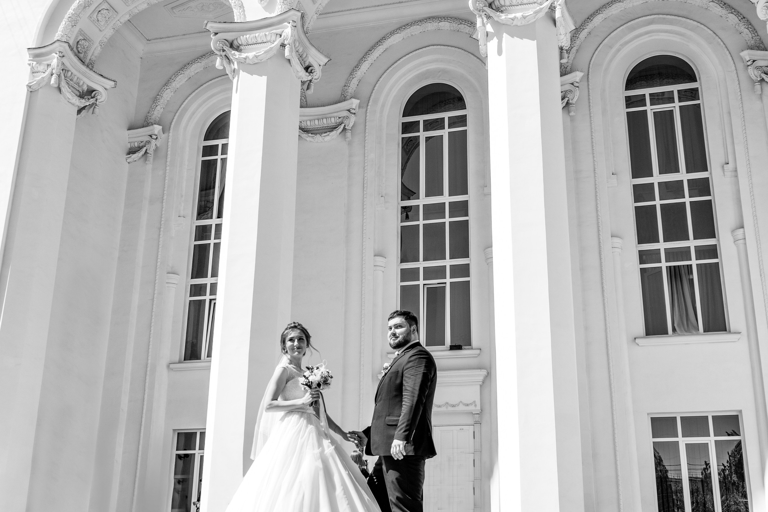 Свадебная фотосессия в Екатерининском зале Краснодара