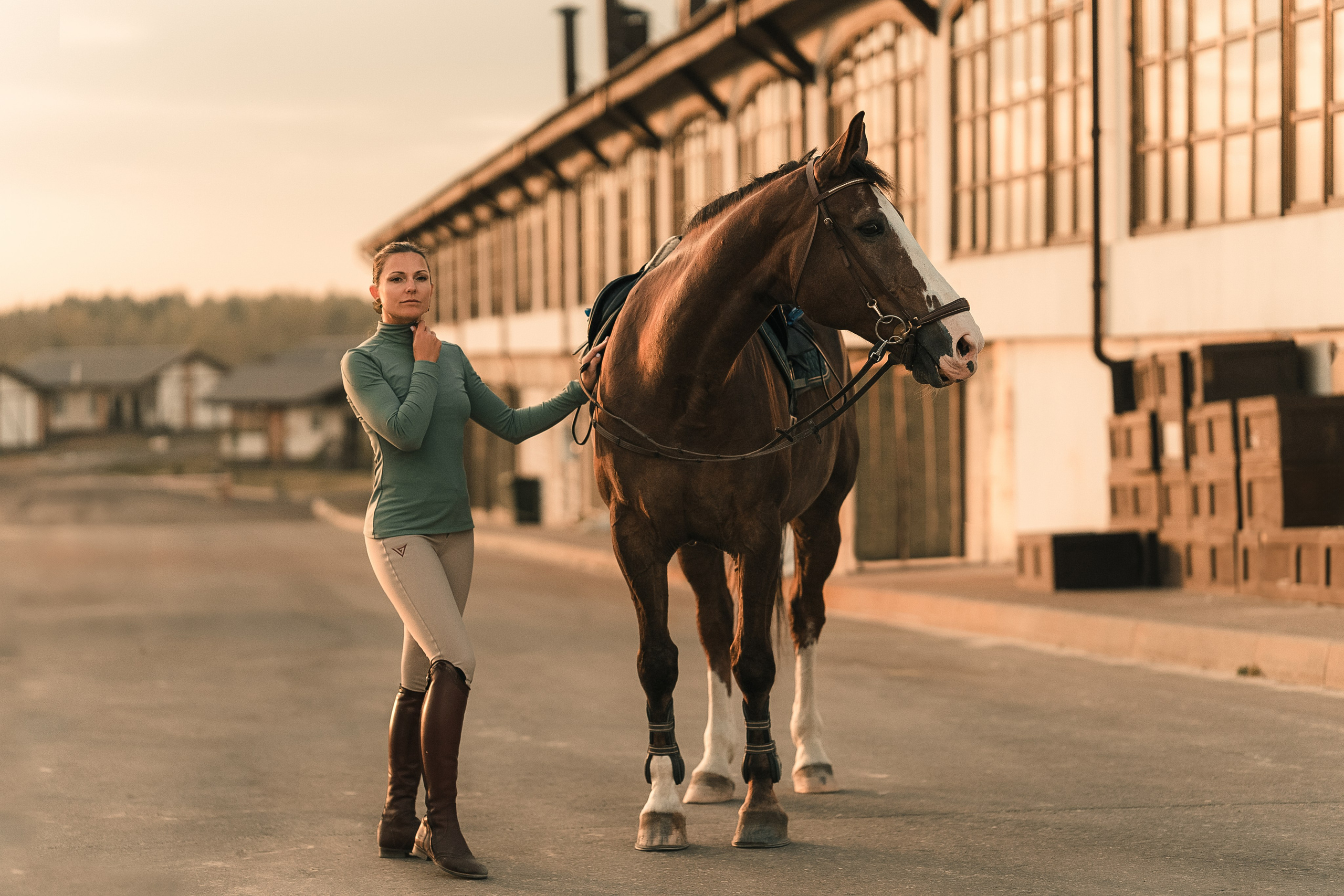 Съёмки с лошадьми