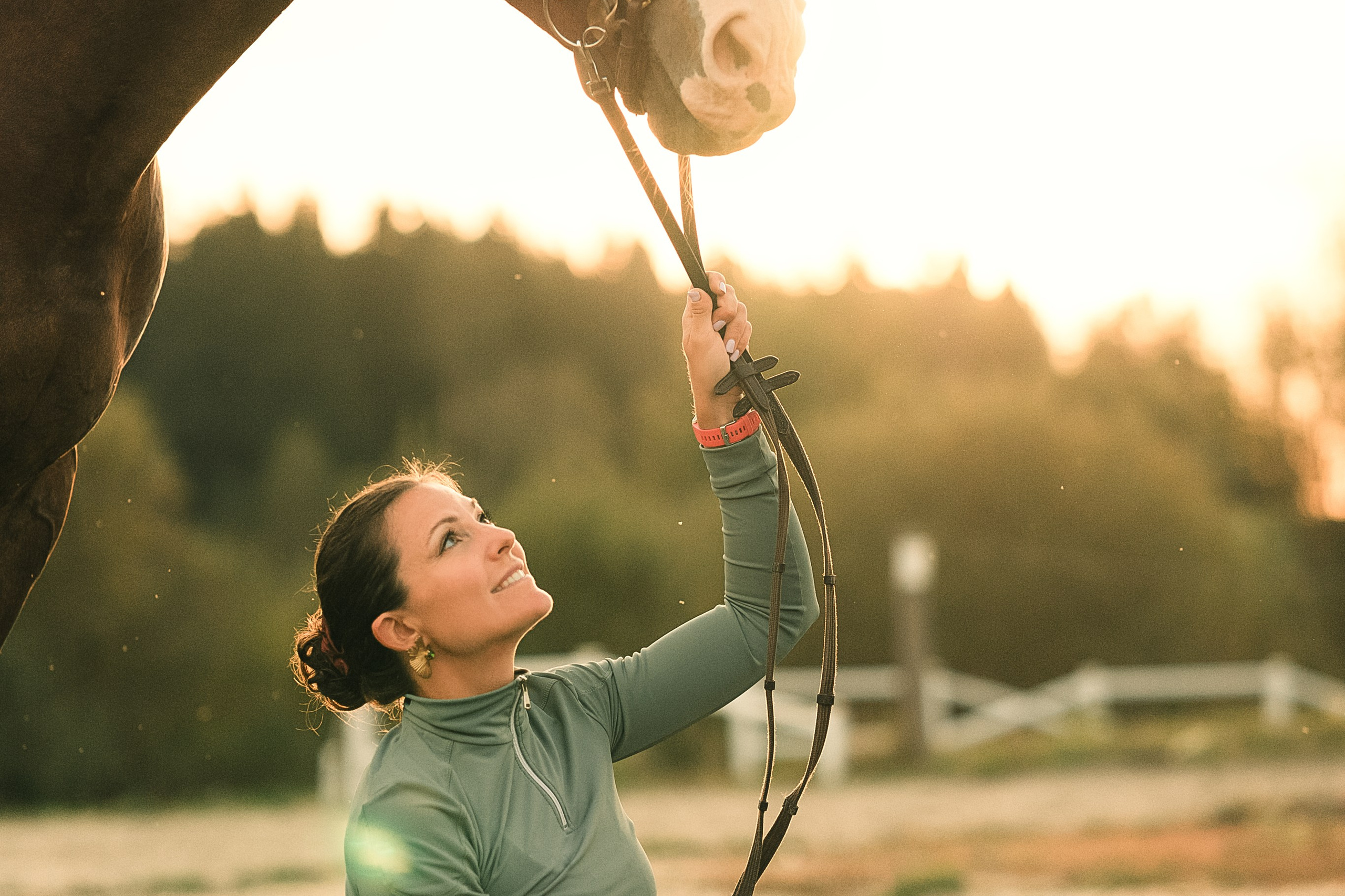 Съёмки с лошадьми