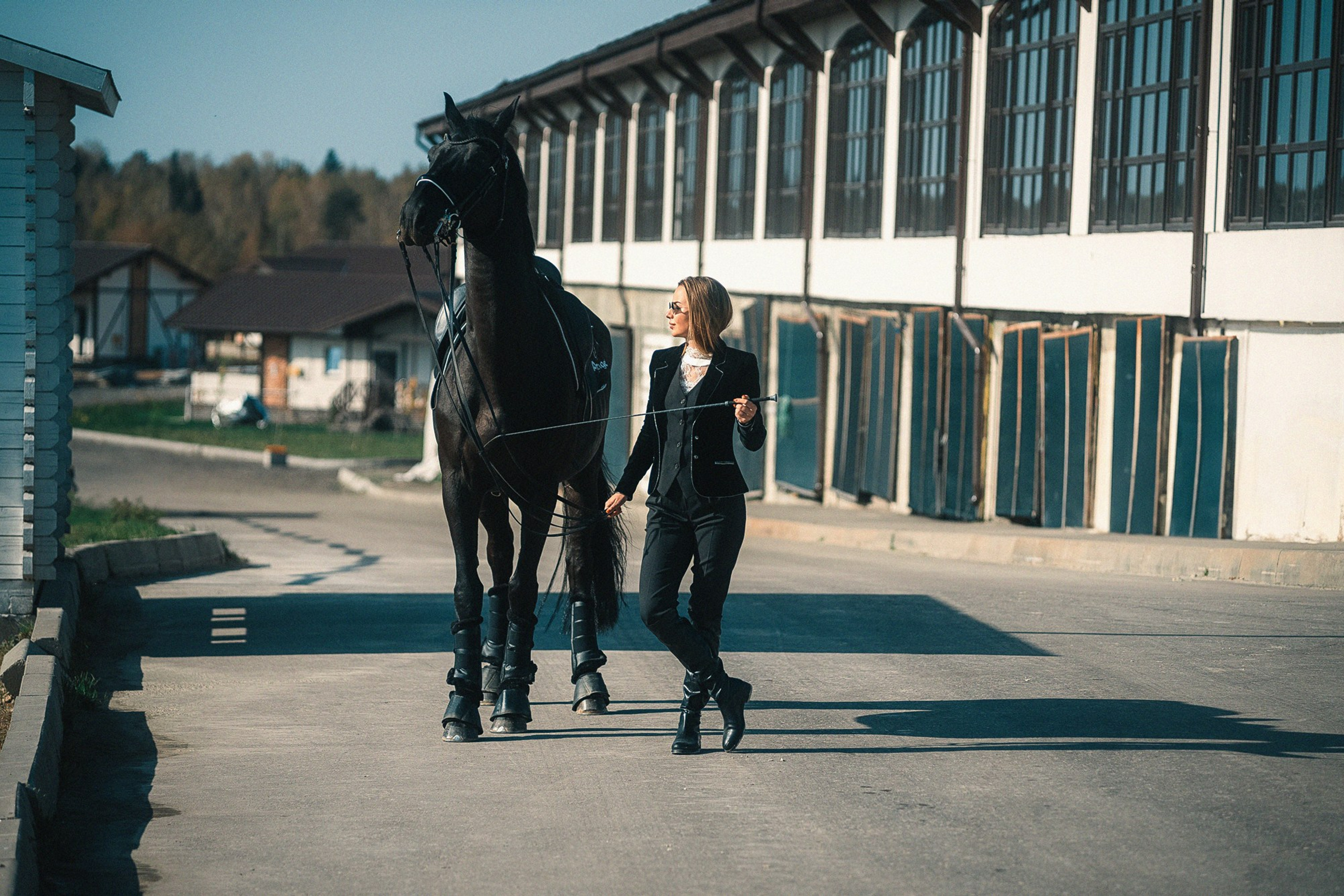 Съёмки с лошадьми