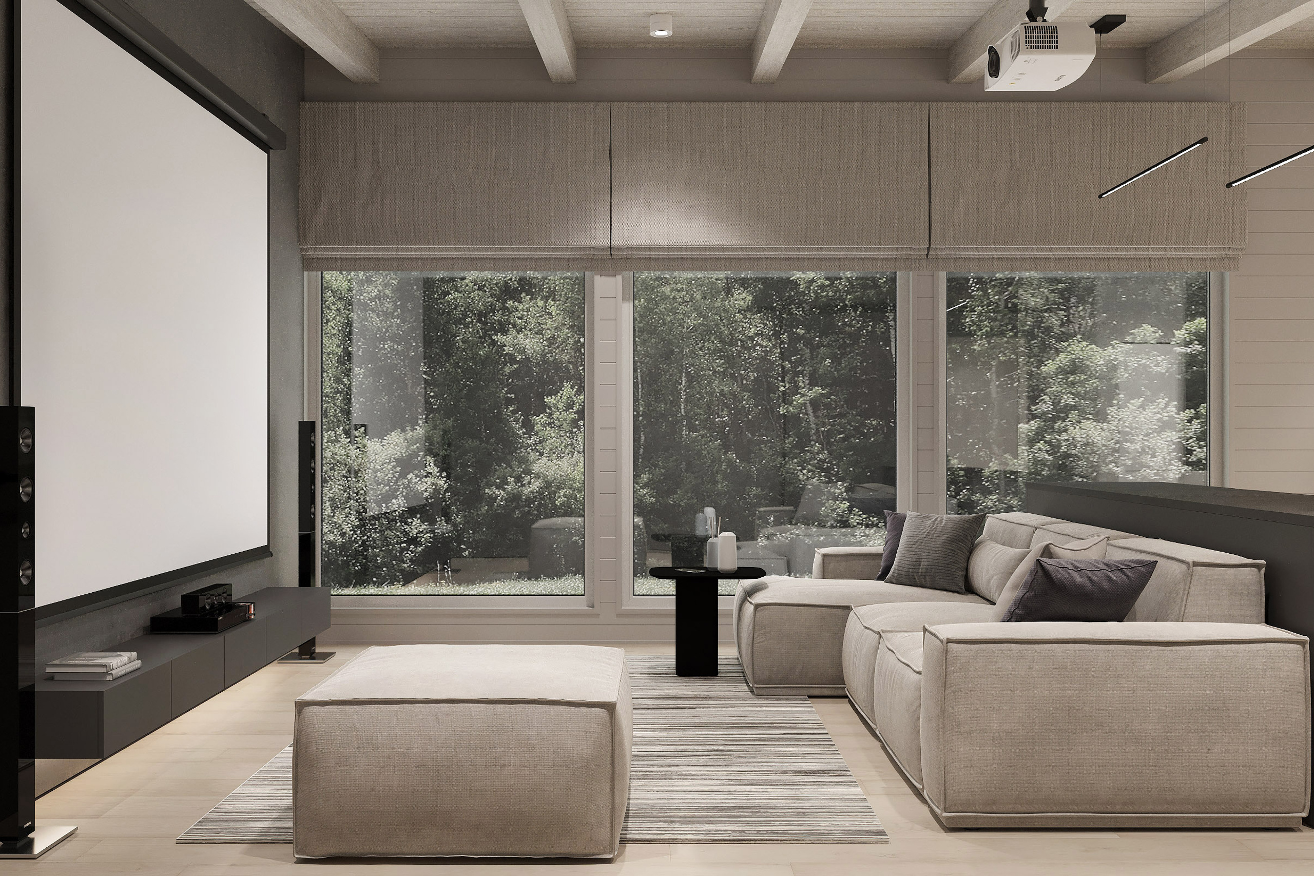 Дизайн-проект загородного гостевого дома г. Приозерск