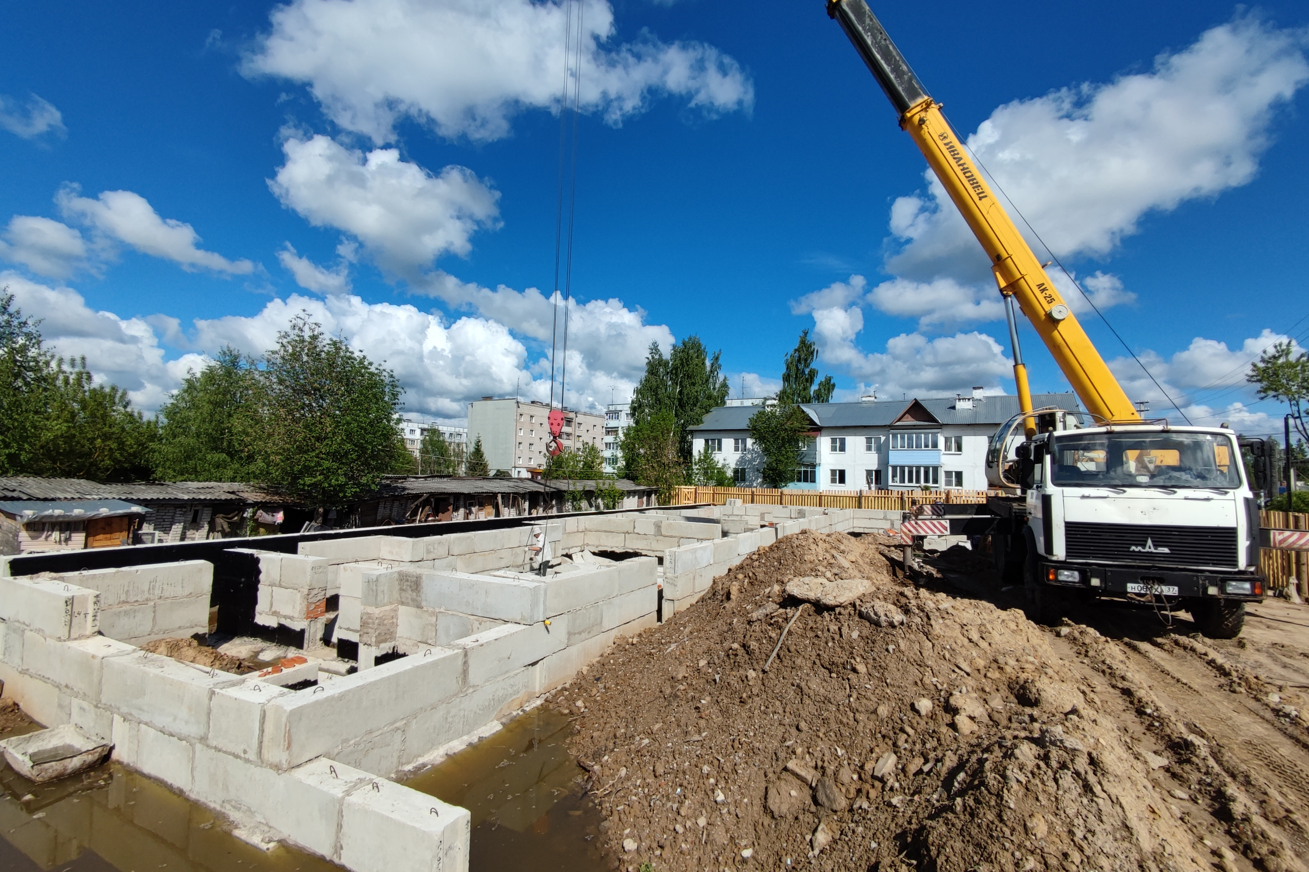 Строительство жилых домов, м-н Ново-Талицы