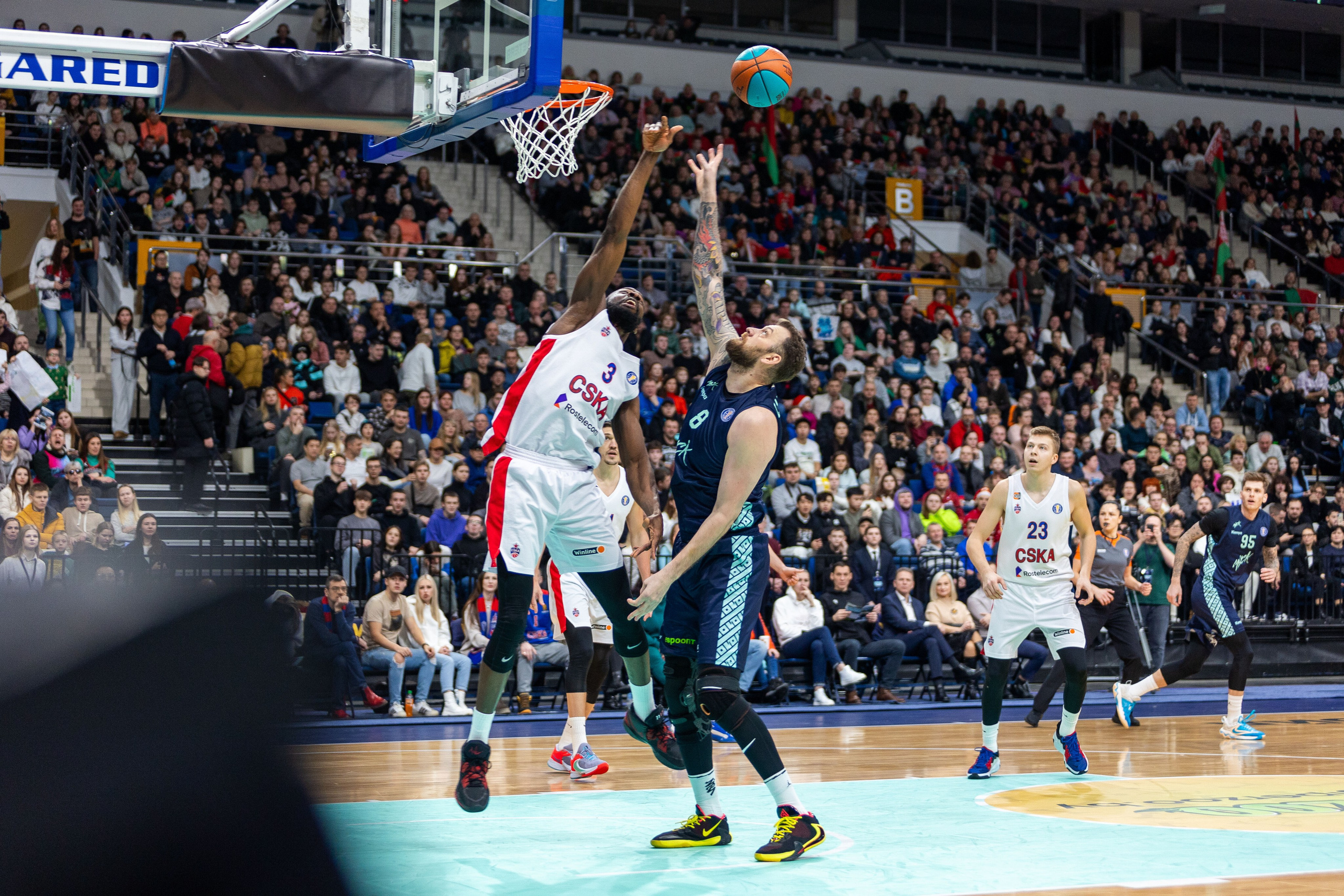 Баскетбол. Минск — ЦСКА. Лучшие кадры. 25.12.2023. Профессиональный интерьерный и репортажный фотограф Минск и РБ. Максим Орлов