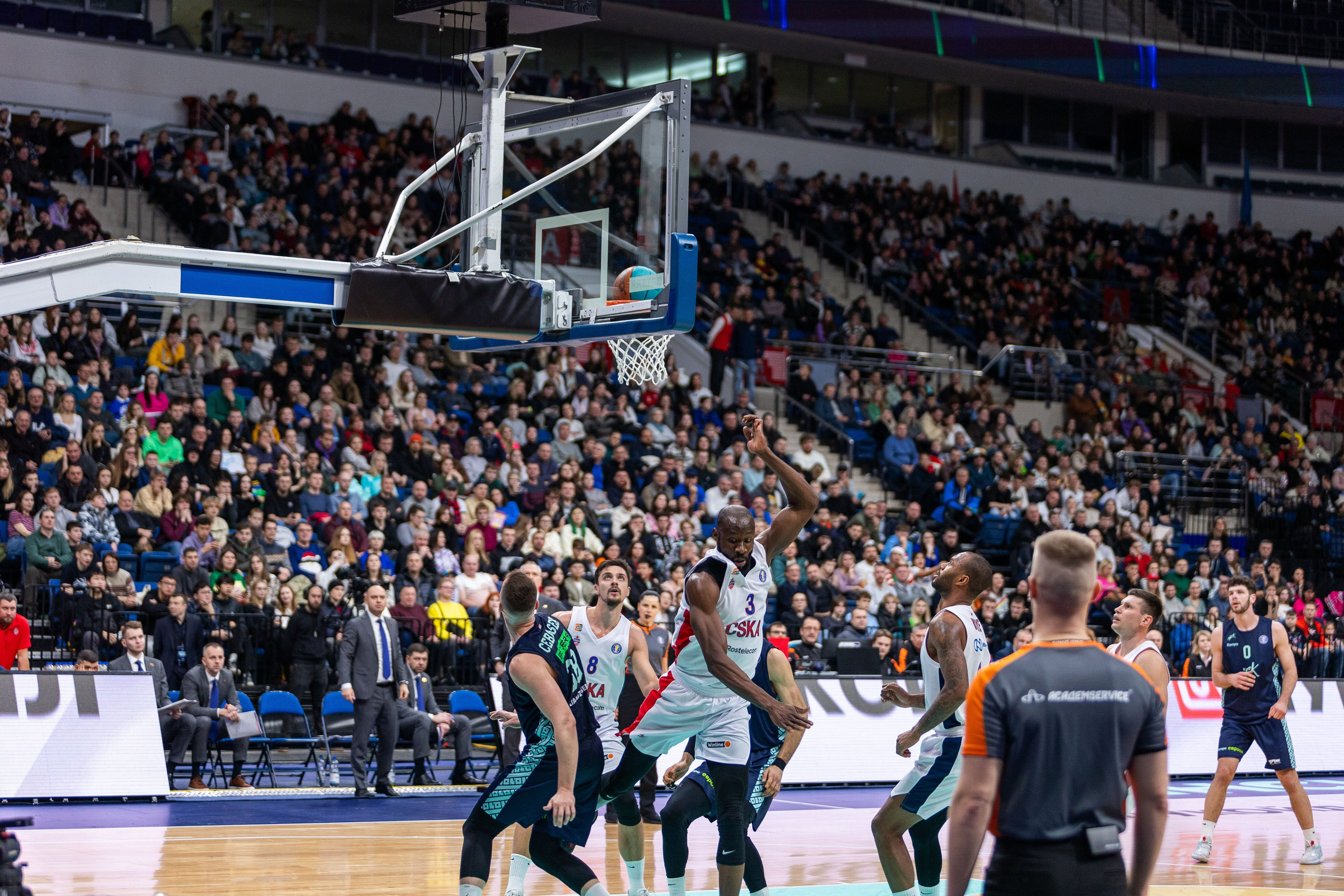 Баскетбол. Минск — ЦСКА. Лучшие кадры. 25.12.2023. Профессиональный интерьерный и репортажный фотограф Минск и РБ. Максим Орлов
