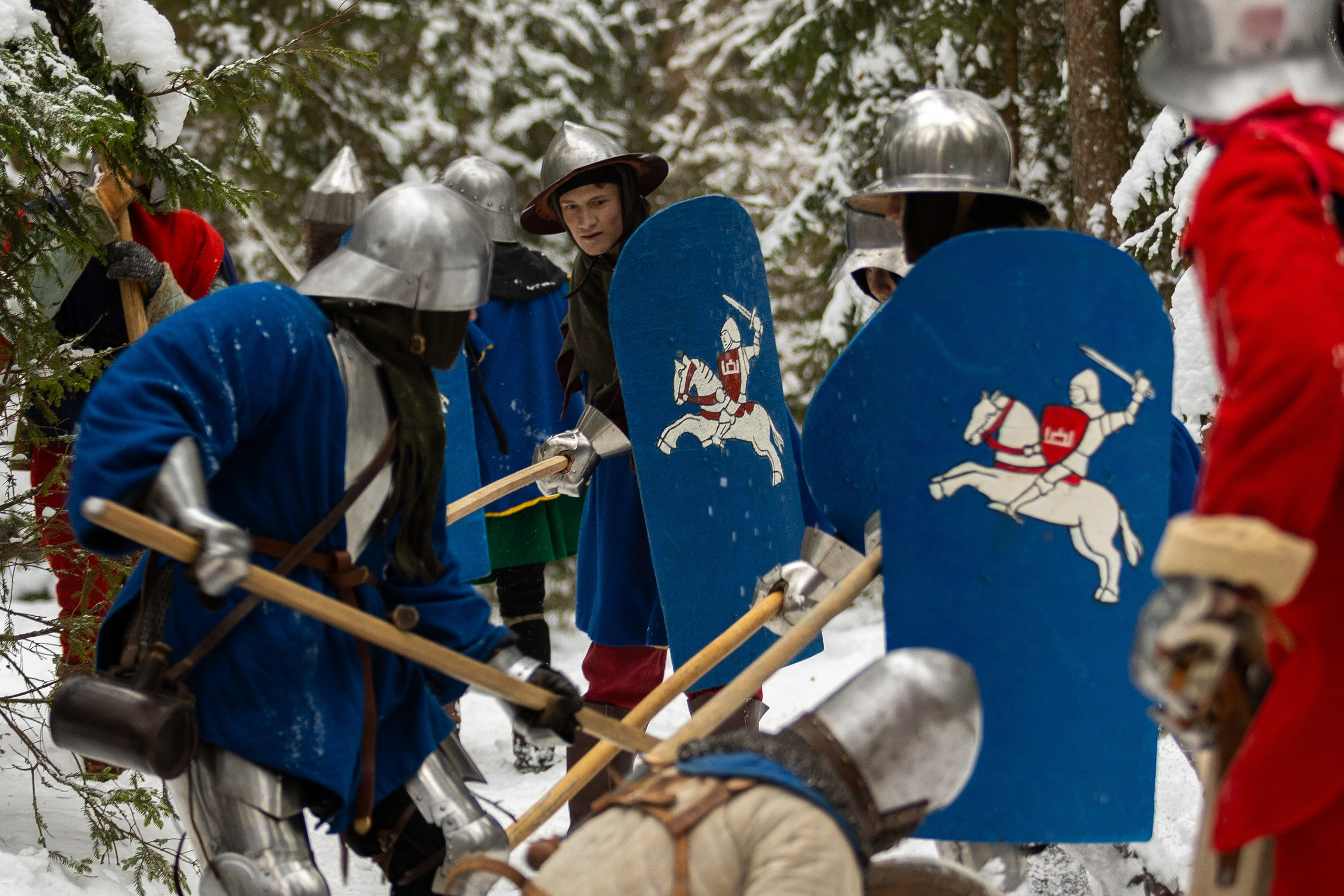 Зимние рыцарские маневры. Профессиональный интерьерный и репортажный фотограф Минск и РБ. Максим Орлов