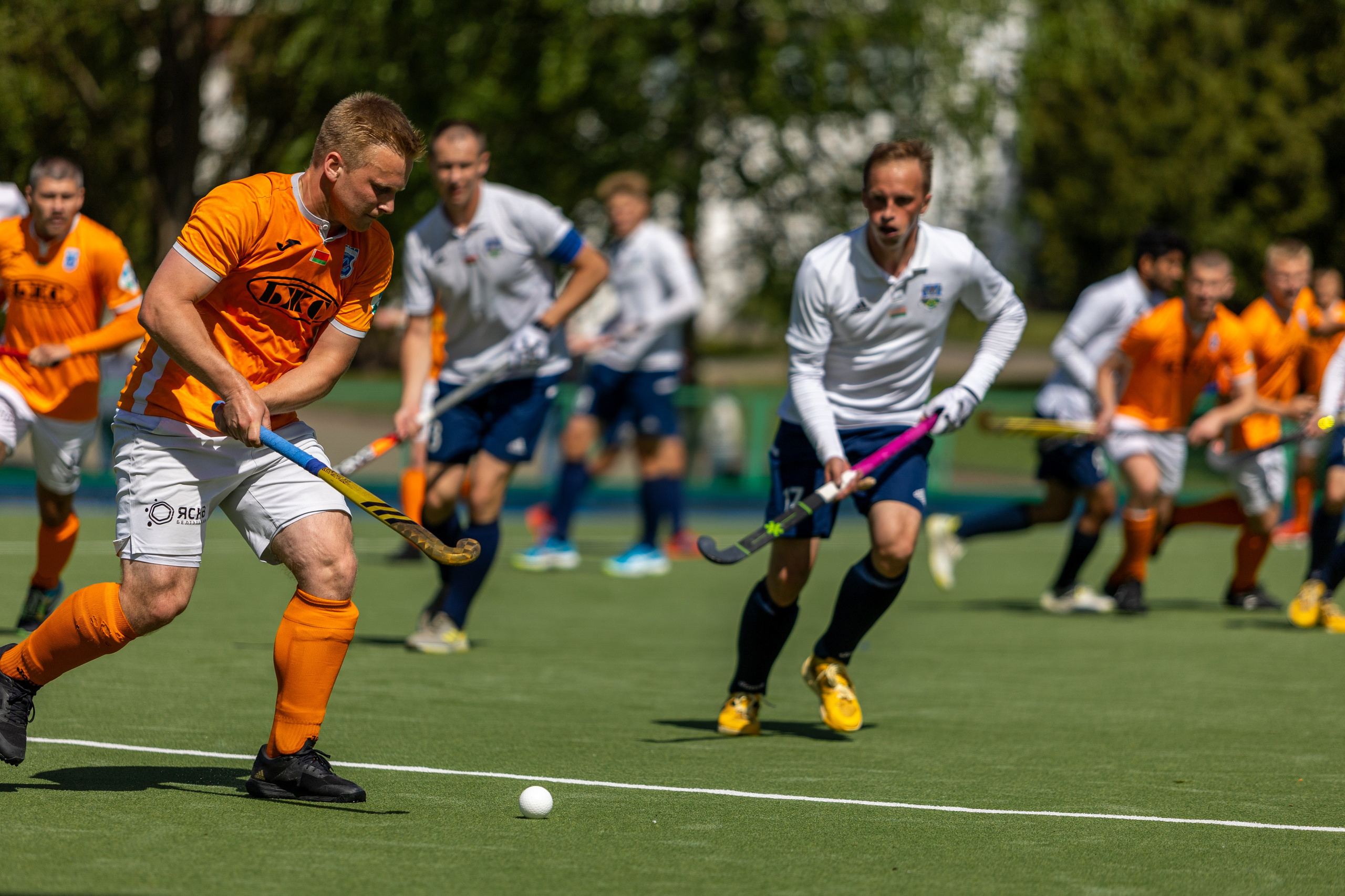 Хоккей на траве. ХК Минск — СК Строитель 12.05.2024. Профессиональный интерьерный и репортажный фотограф Минск и РБ. Максим Орлов