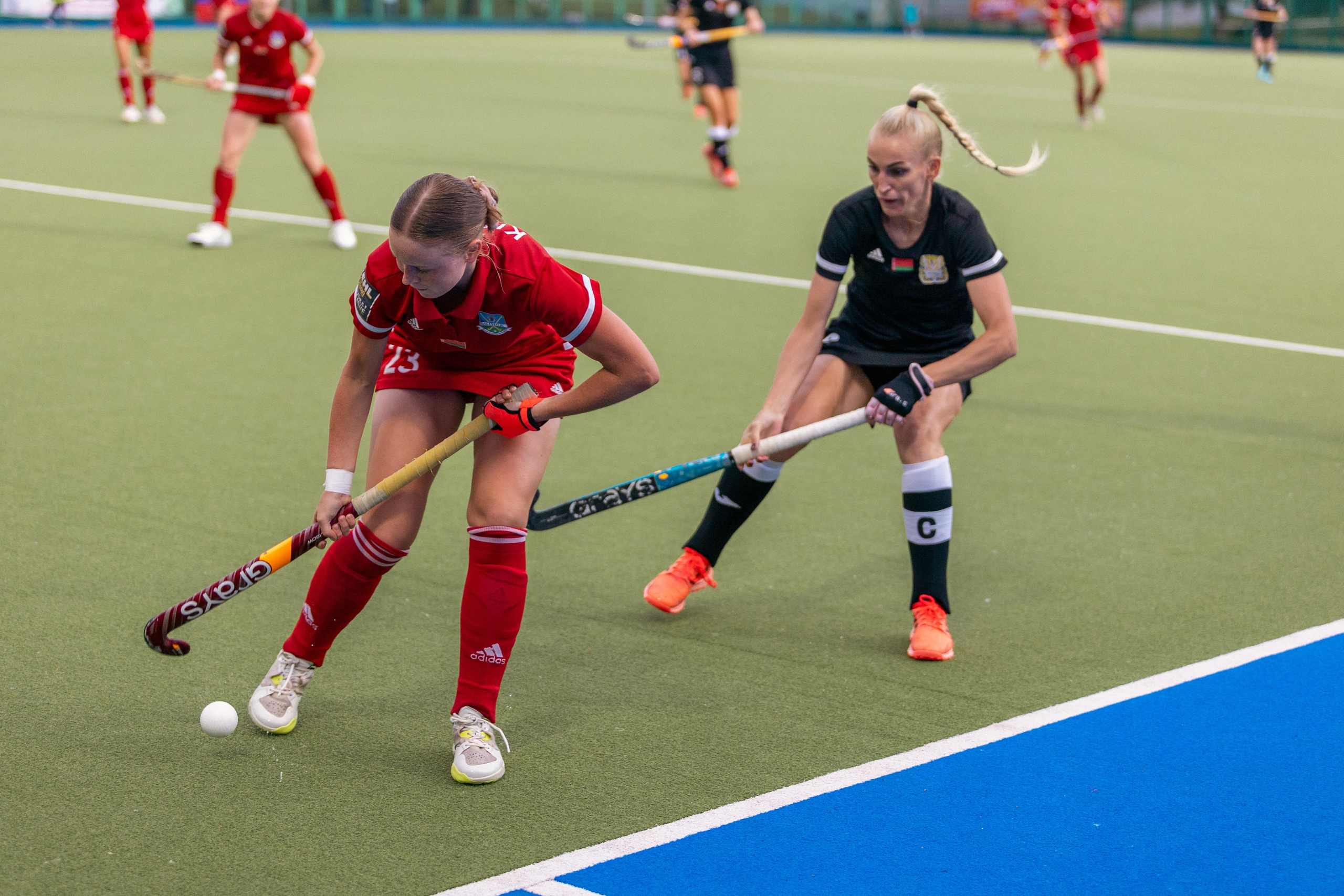 Хоккей на траве. Девушки. ХК Минск — ХК Виктория (Смолевичи) 10.06.2024. Профессиональный интерьерный и репортажный фотограф Минск и РБ. Максим Орлов