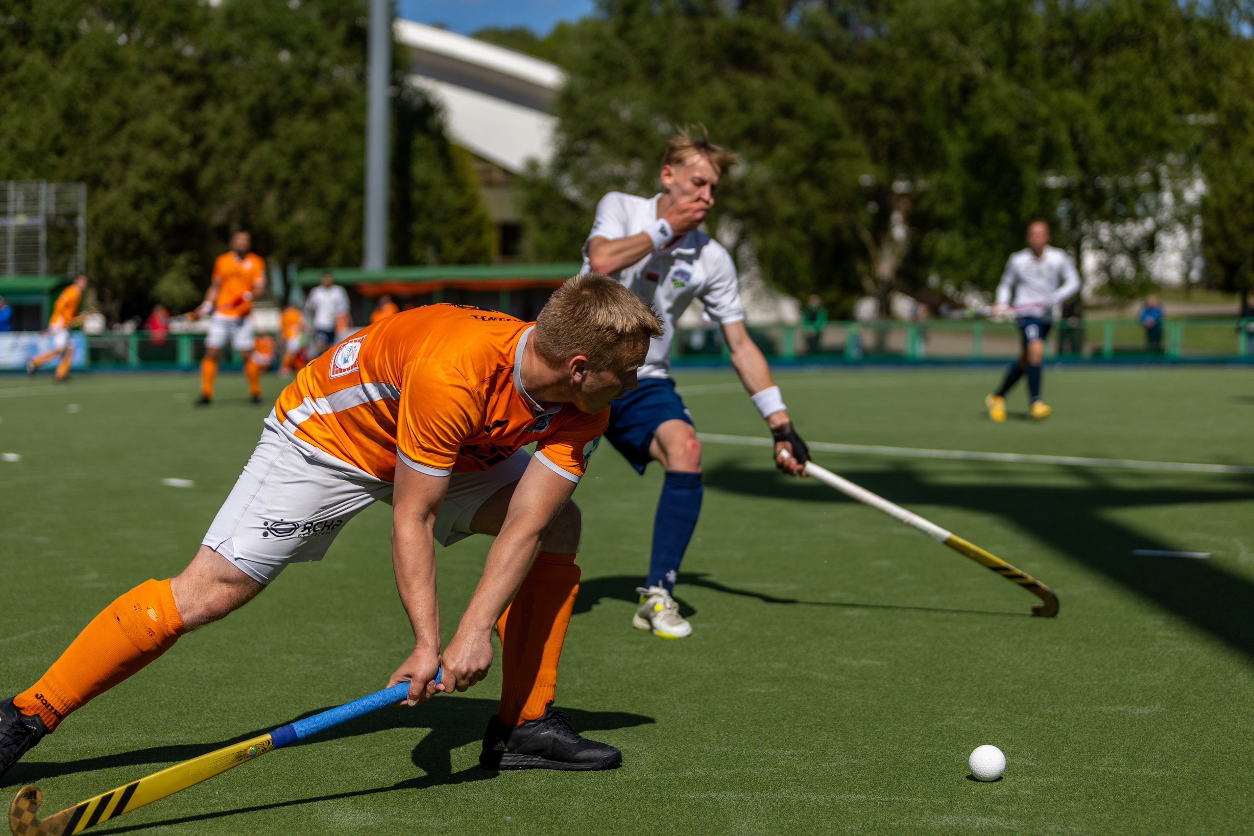Хоккей на траве. ХК Минск — СК Строитель 12.05.2024. Профессиональный интерьерный и репортажный фотограф Минск и РБ. Максим Орлов