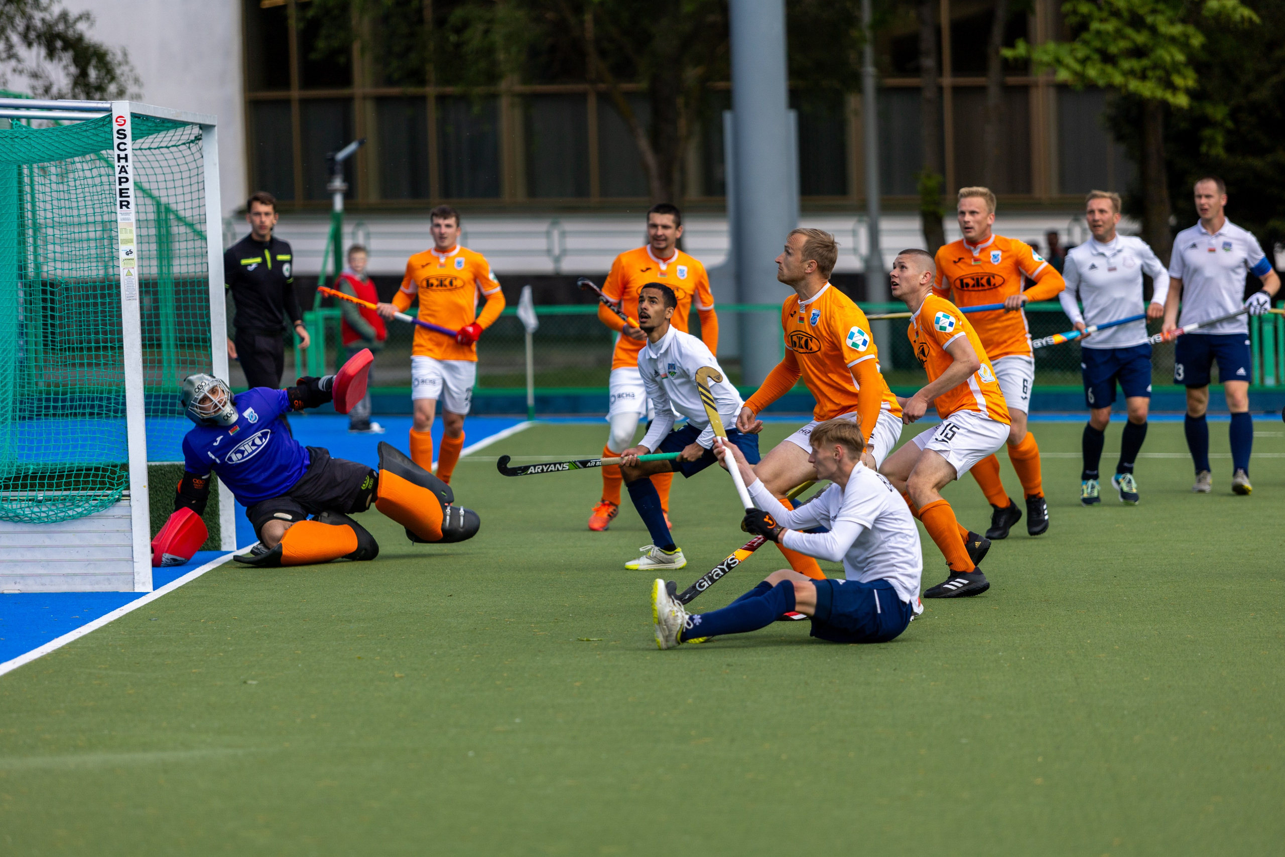 Хоккей на траве. ХК Минск — СК Строитель 11.05.2024. Профессиональный интерьерный и репортажный фотограф Минск и РБ. Максим Орлов