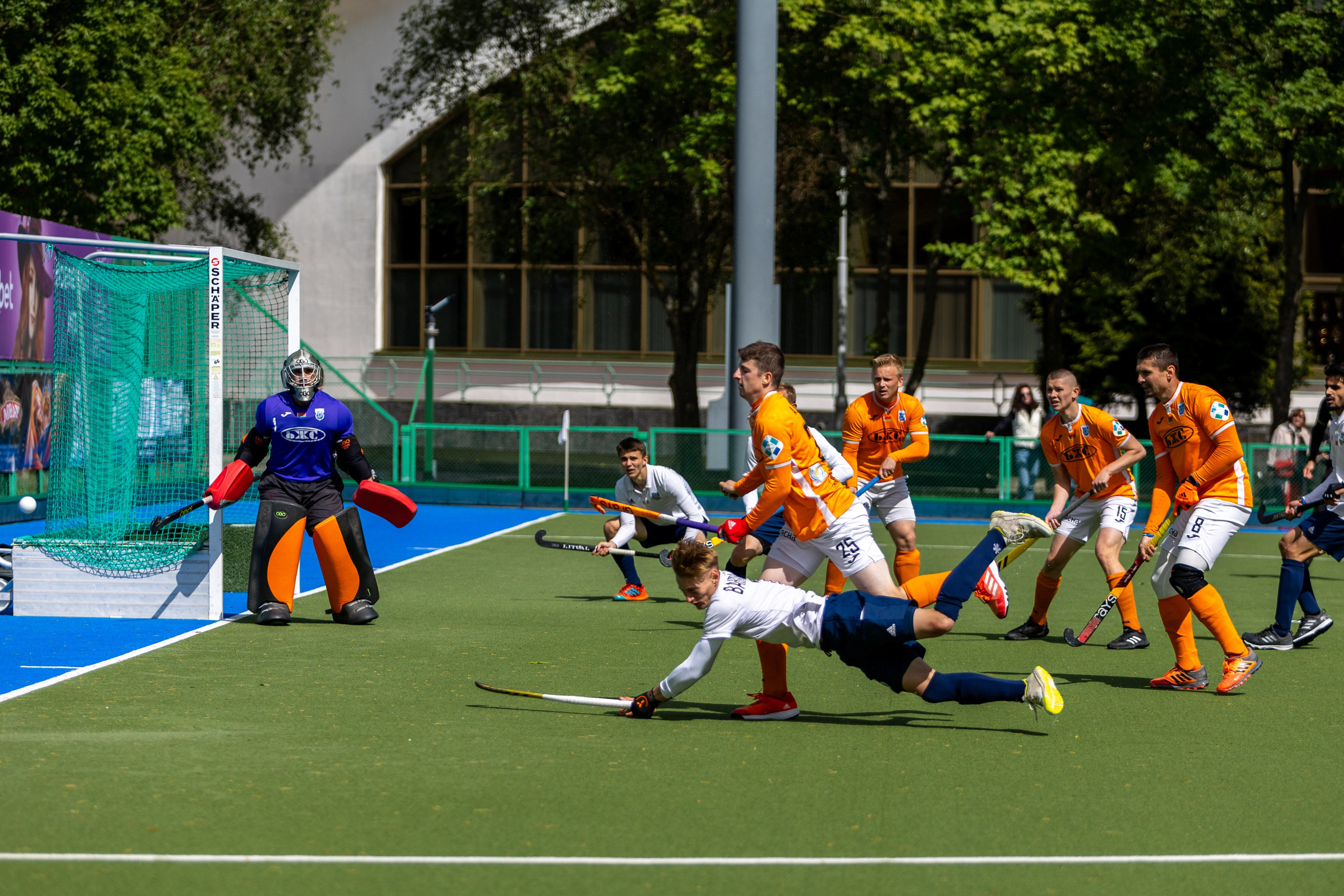 Хоккей на траве. ХК Минск — СК Строитель 11.05.2024. Профессиональный интерьерный и репортажный фотограф Минск и РБ. Максим Орлов