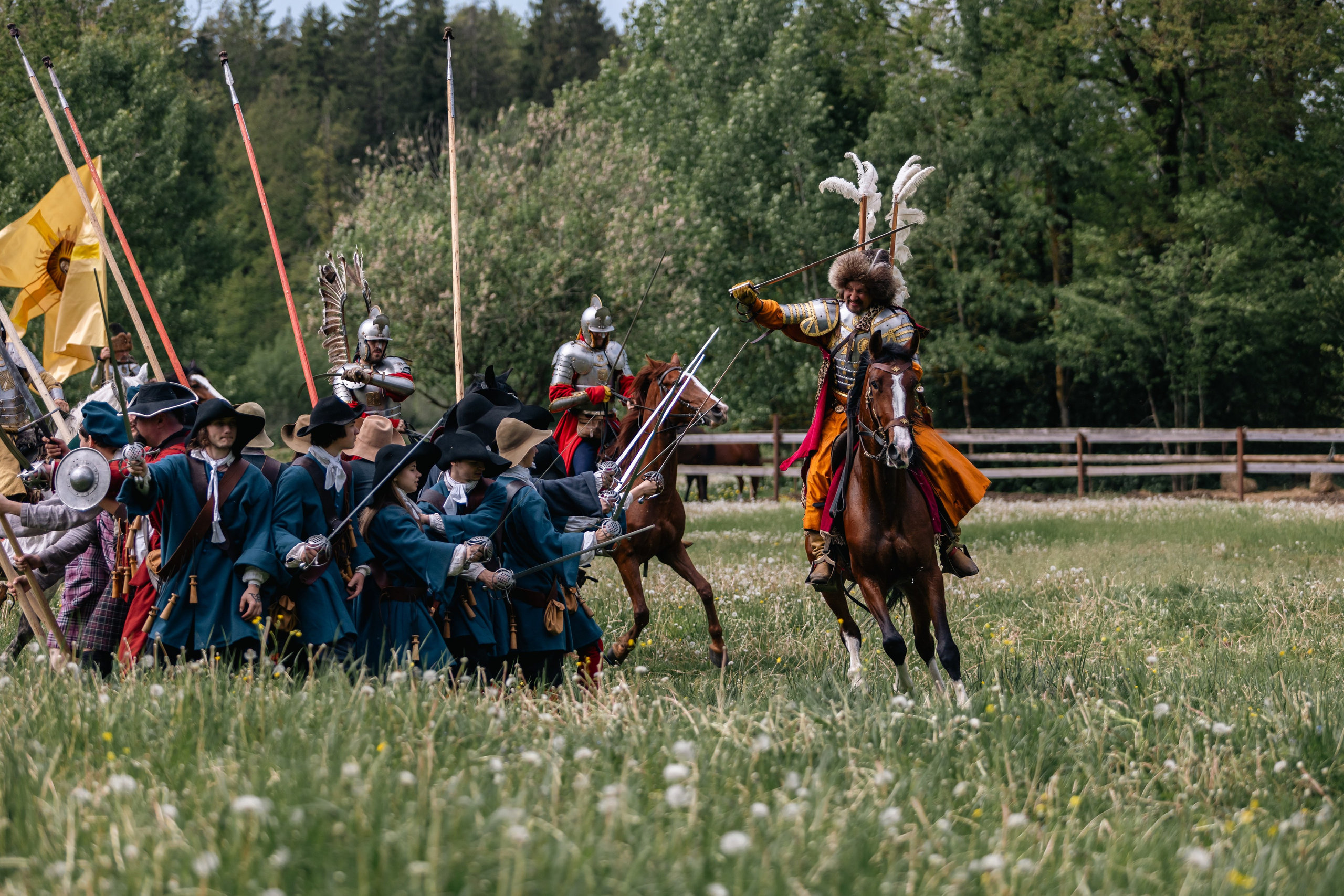 Золотая шпора. Маневры 17 века. Профессиональный интерьерный и репортажный фотограф Минск и РБ. Максим Орлов