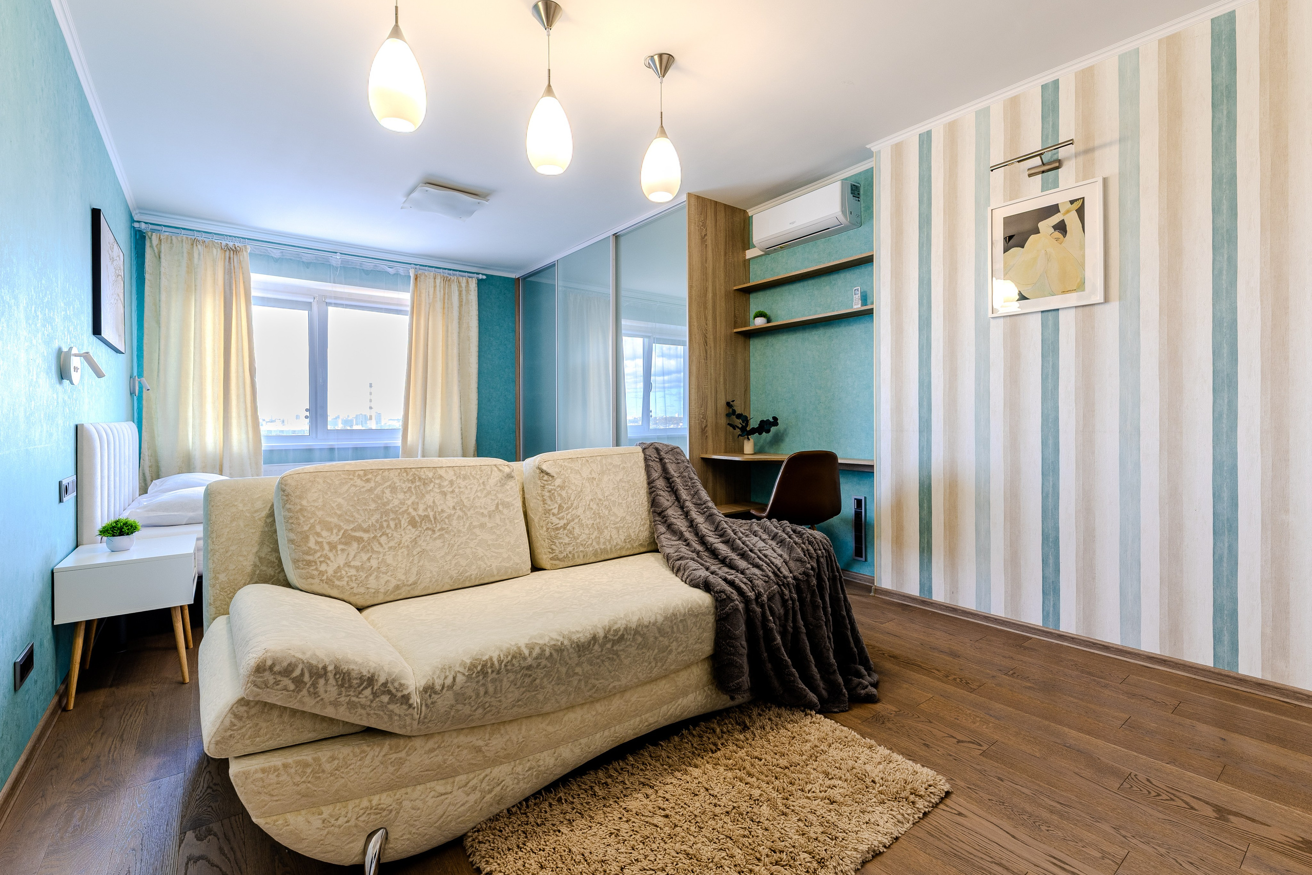 Однокомнатная квартира на Сморговском тракте 3 для краткосрочной аренды. Профессиональный интерьерный и репортажный фотограф Минск и РБ. Максим Орлов