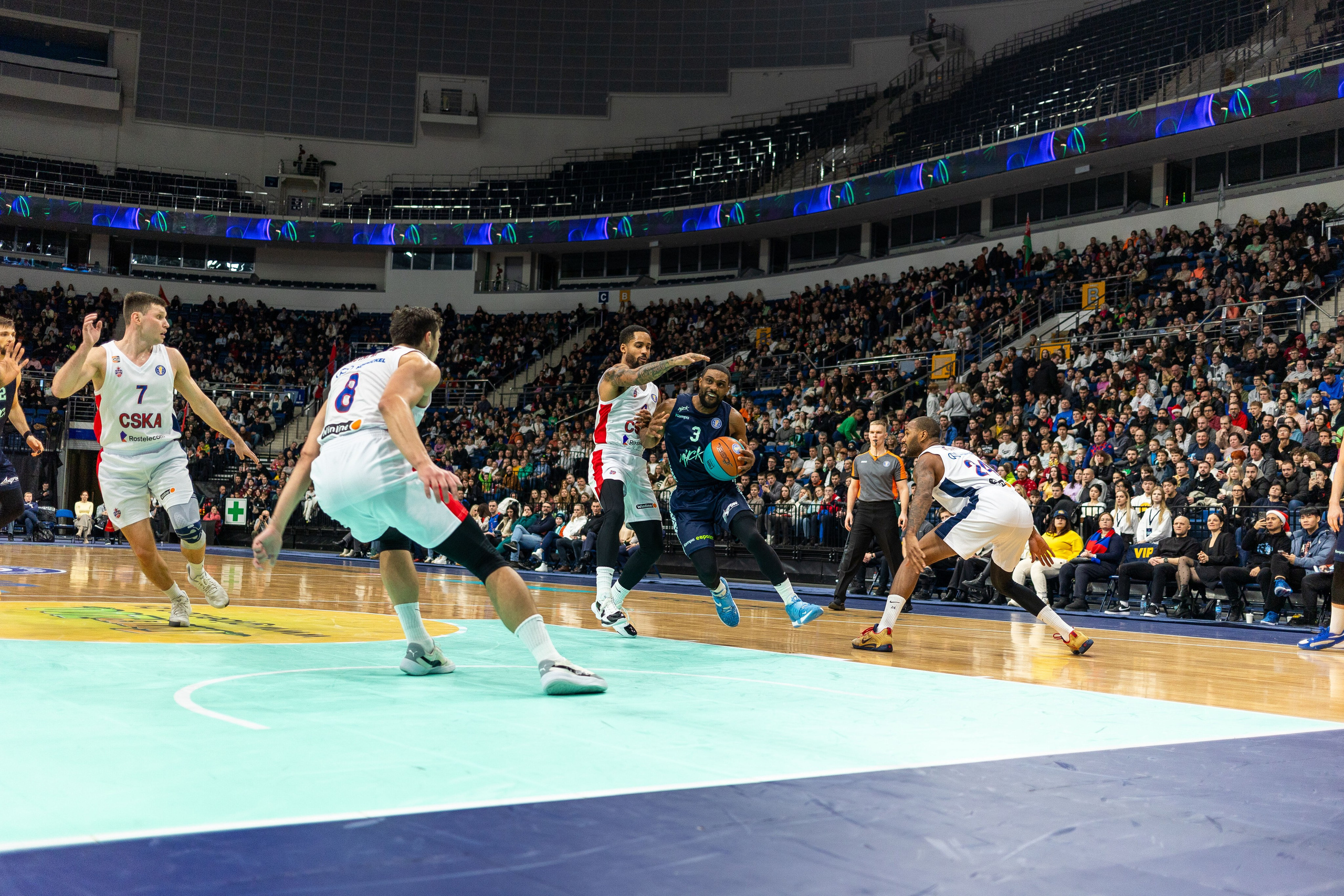Баскетбол. Минск — ЦСКА. Лучшие кадры. 25.12.2023. Профессиональный интерьерный и репортажный фотограф Минск и РБ. Максим Орлов