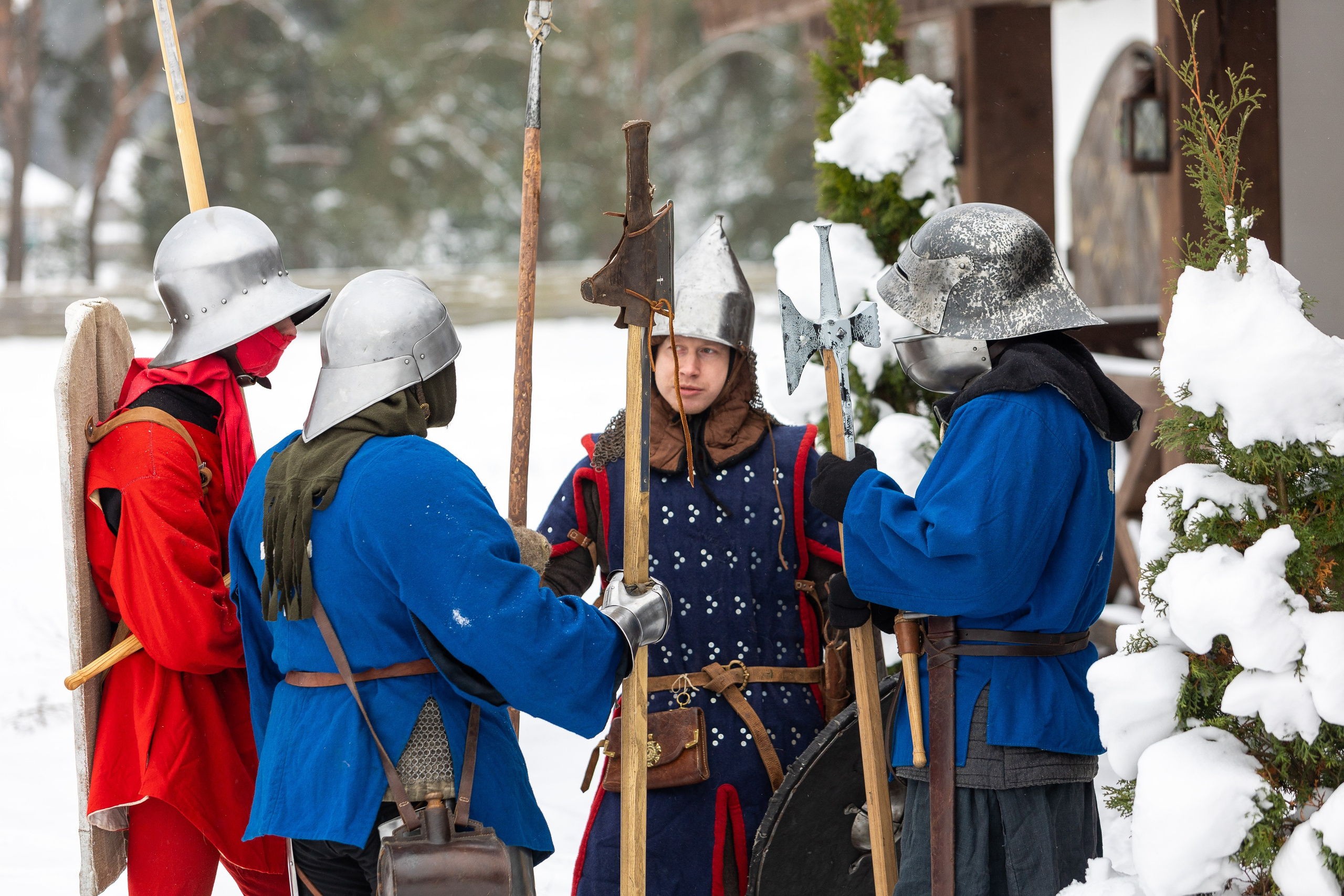 Зимние рыцарские маневры. Профессиональный интерьерный и репортажный фотограф Минск и РБ. Максим Орлов