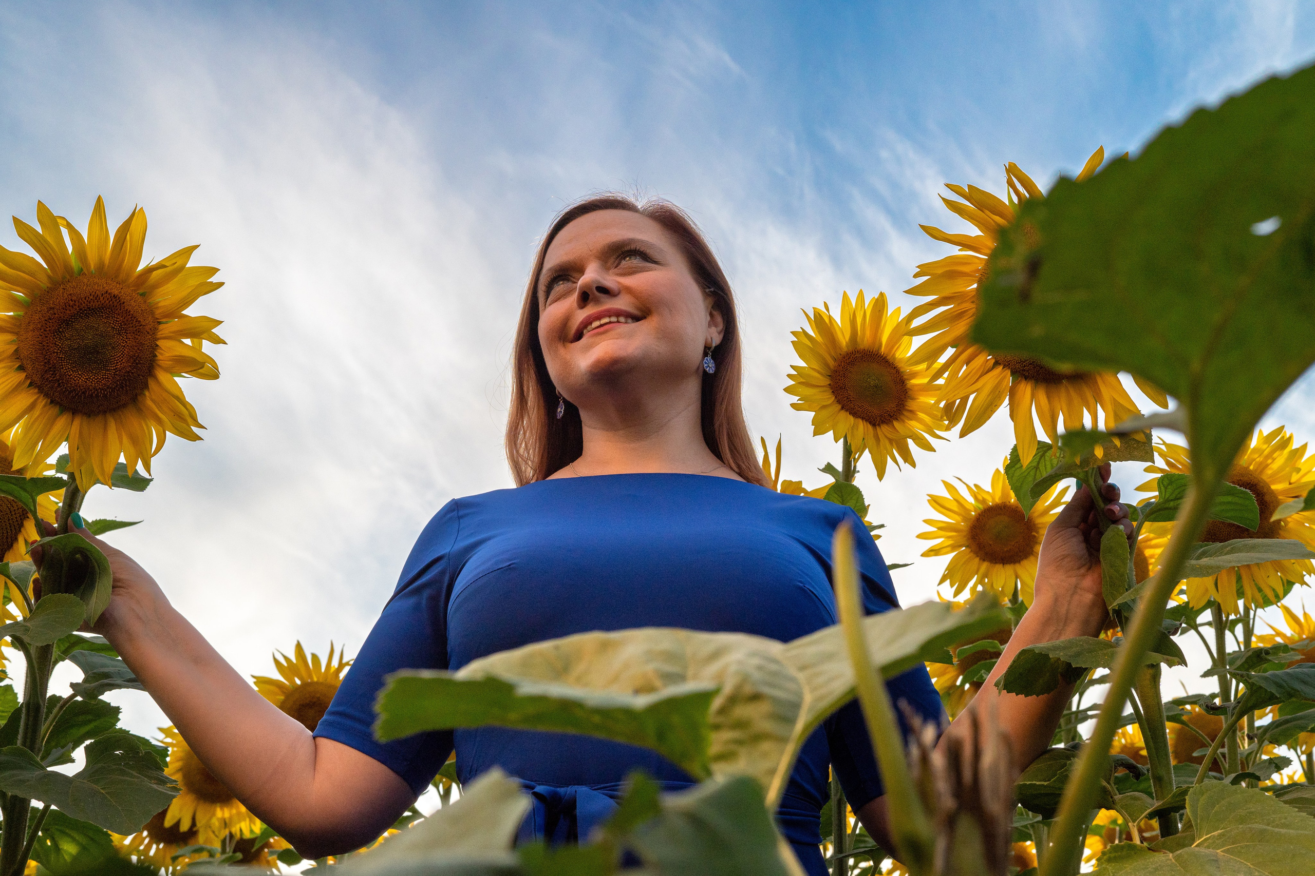 Катя в подсолнухах. Профессиональный интерьерный и репортажный фотограф Минск и РБ. Максим Орлов